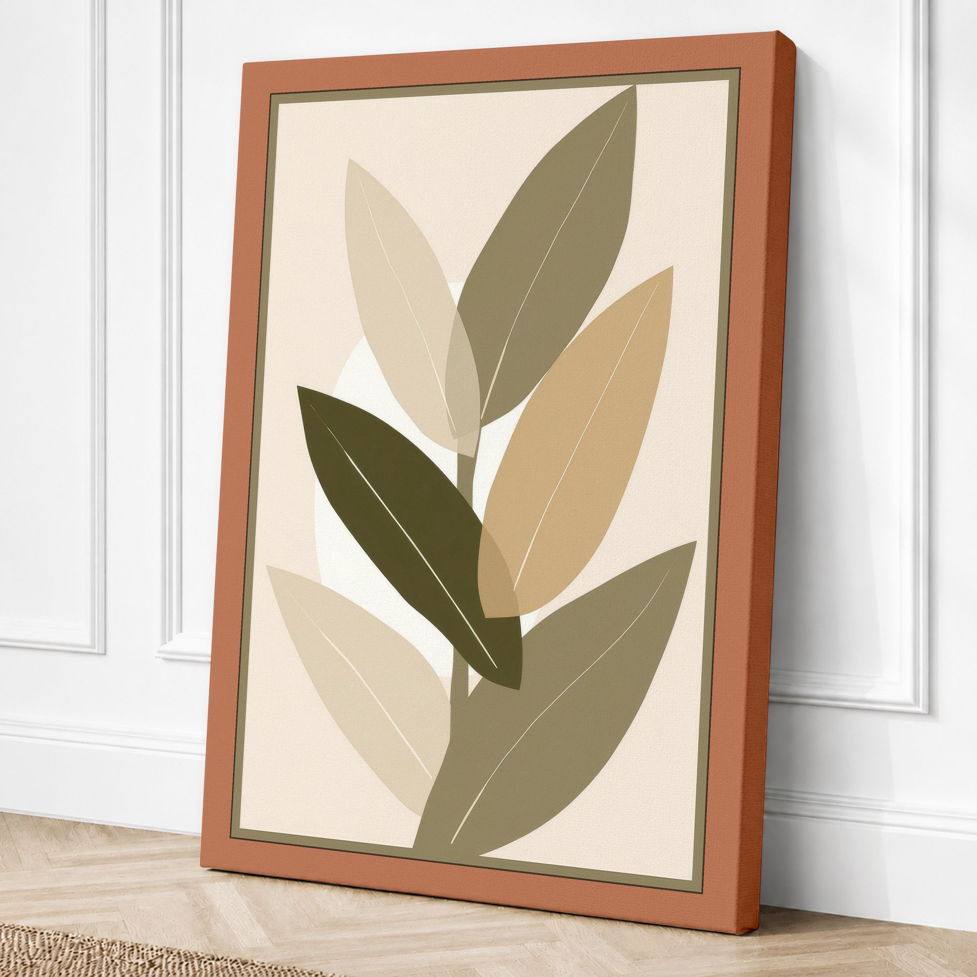 Terracotta border canvas