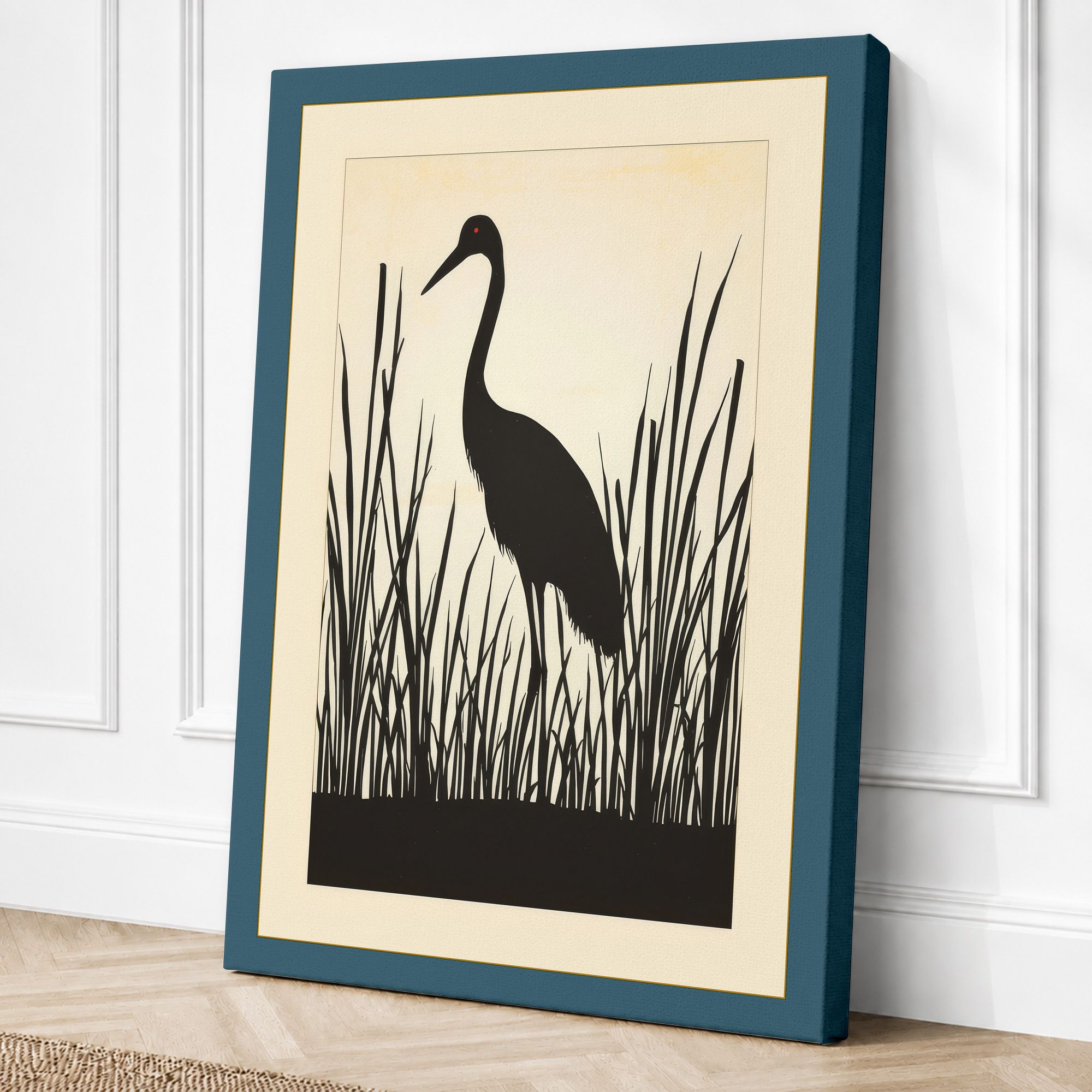 Teal border canvas