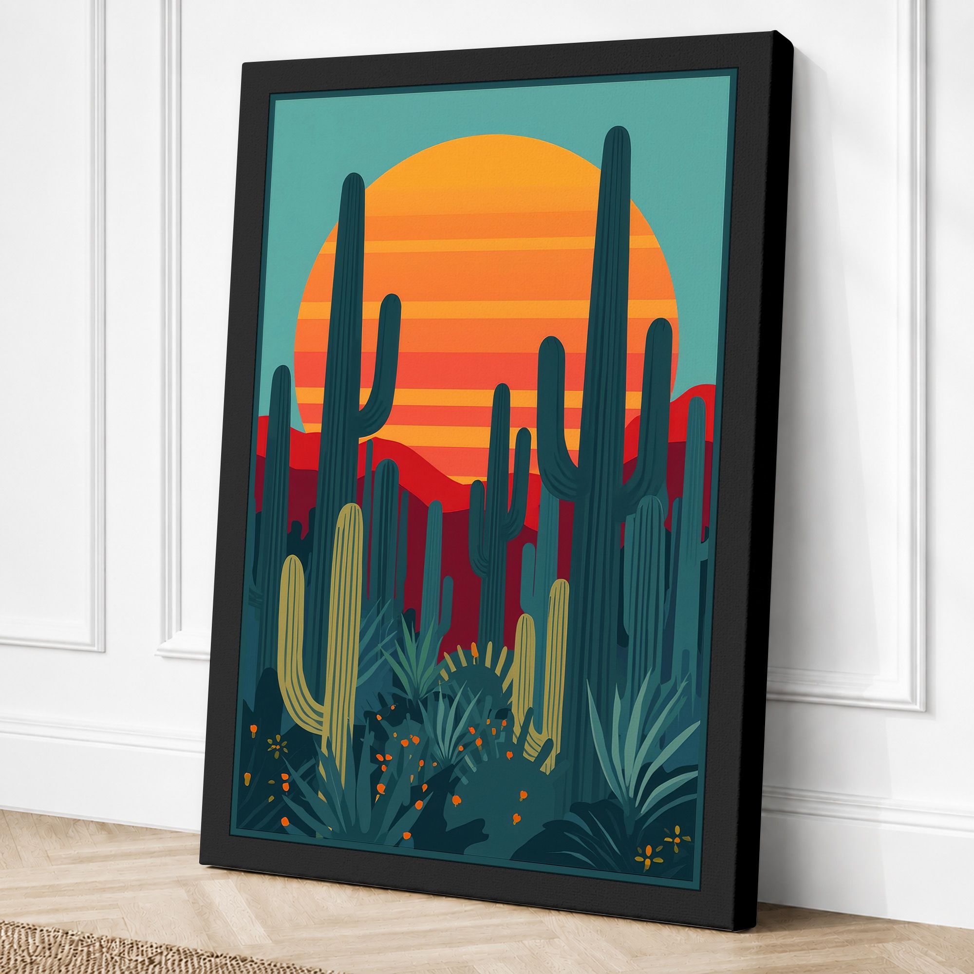 Black border canvas