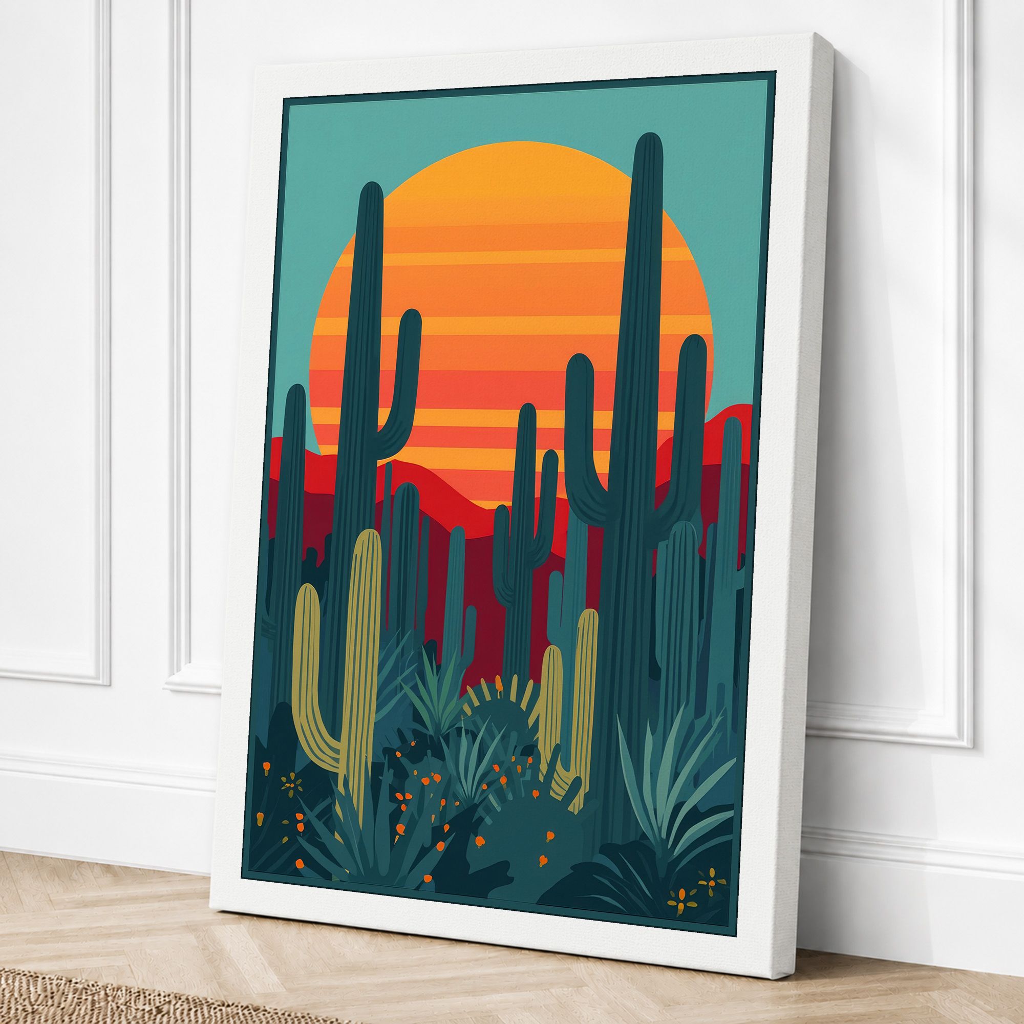White border canvas