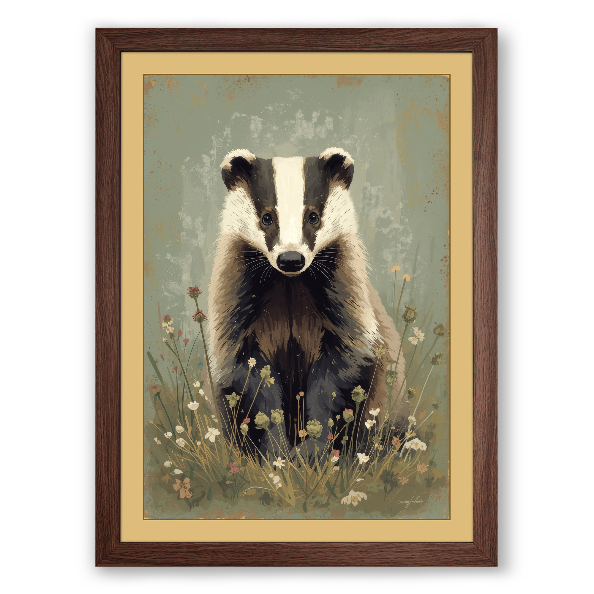 Walnut frame