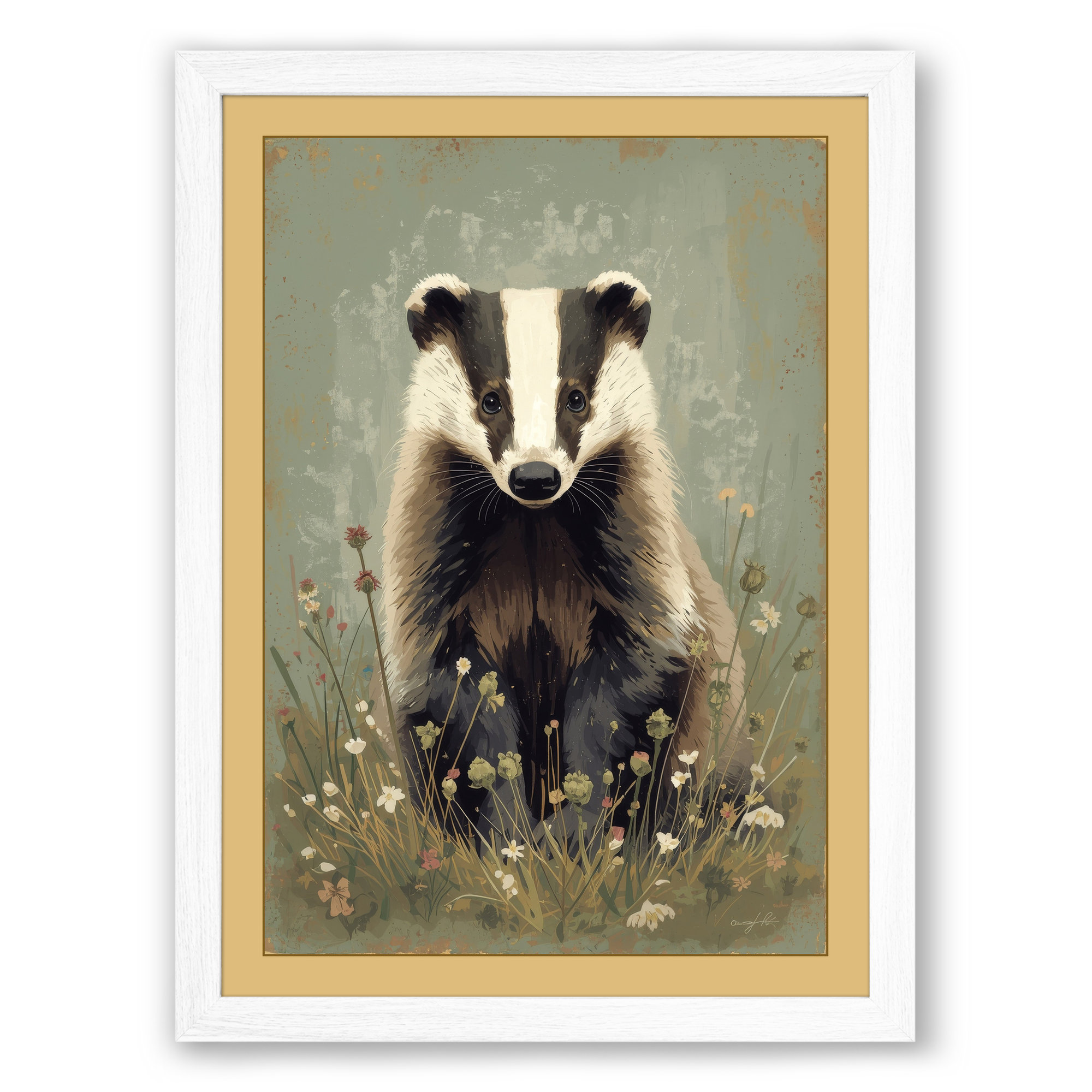 White frame