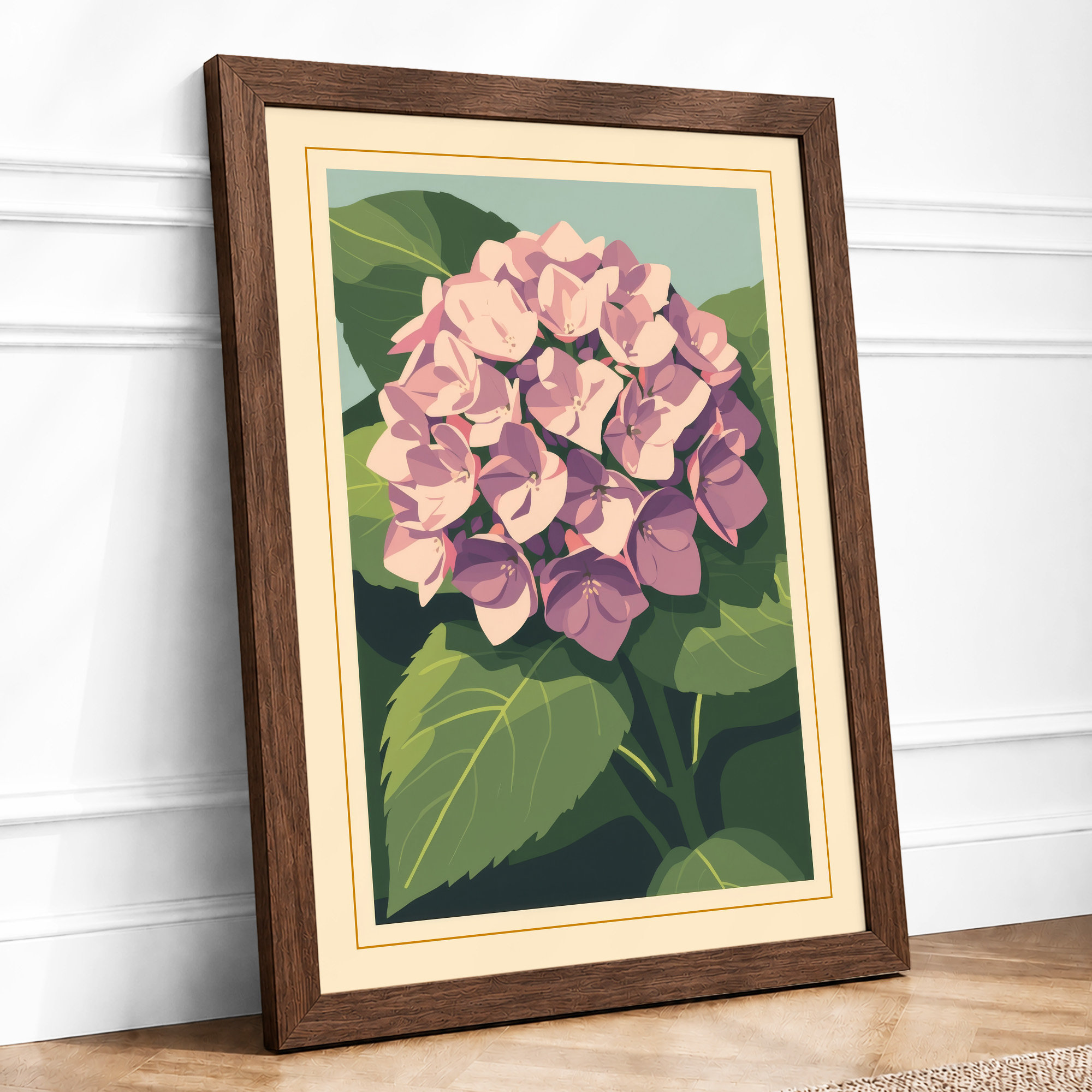 Walnut frame