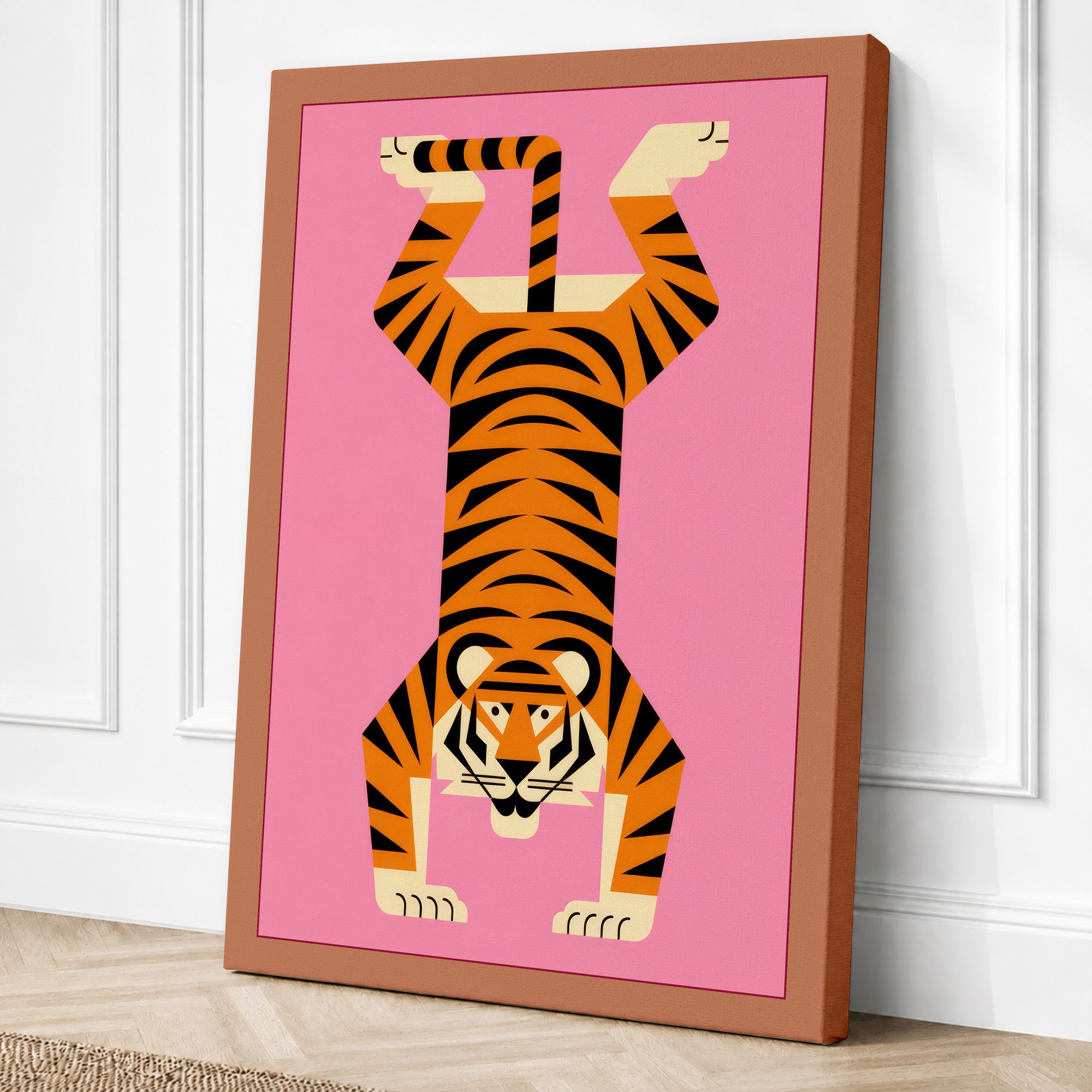 Terracotta border canvas