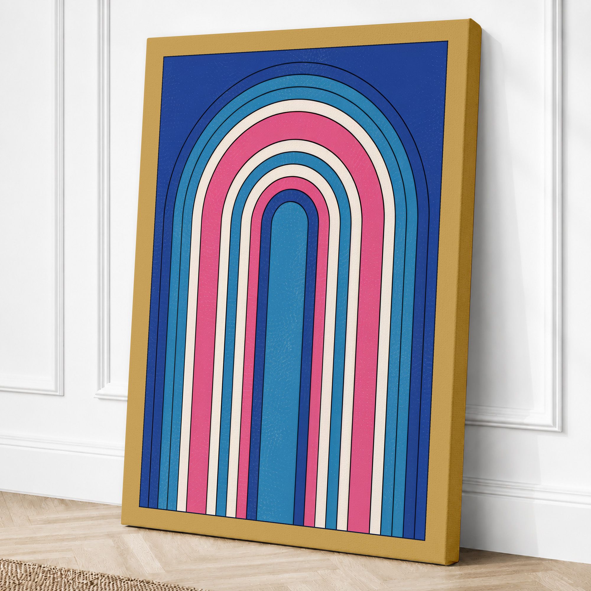 Ochre border canvas