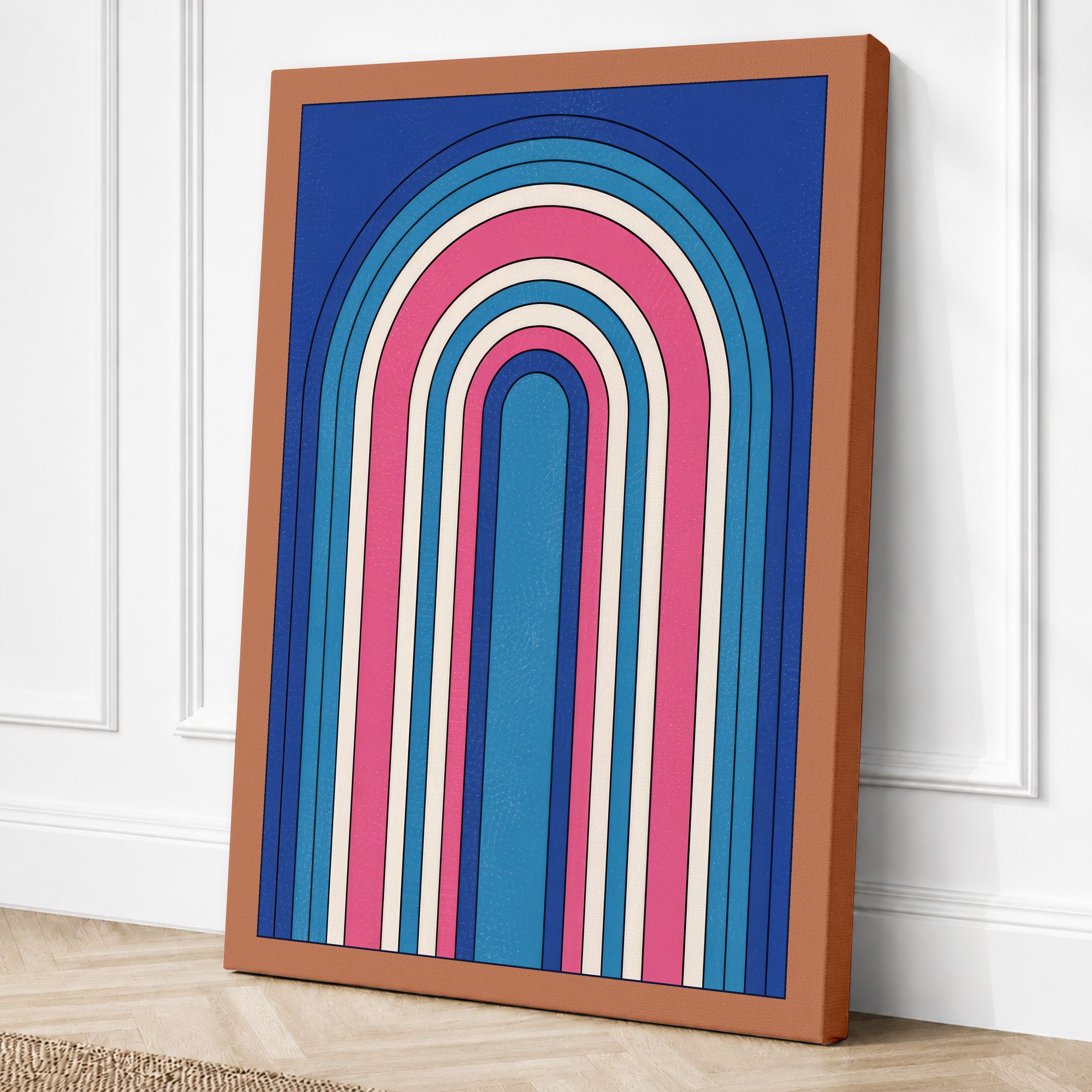 Terracotta border canvas