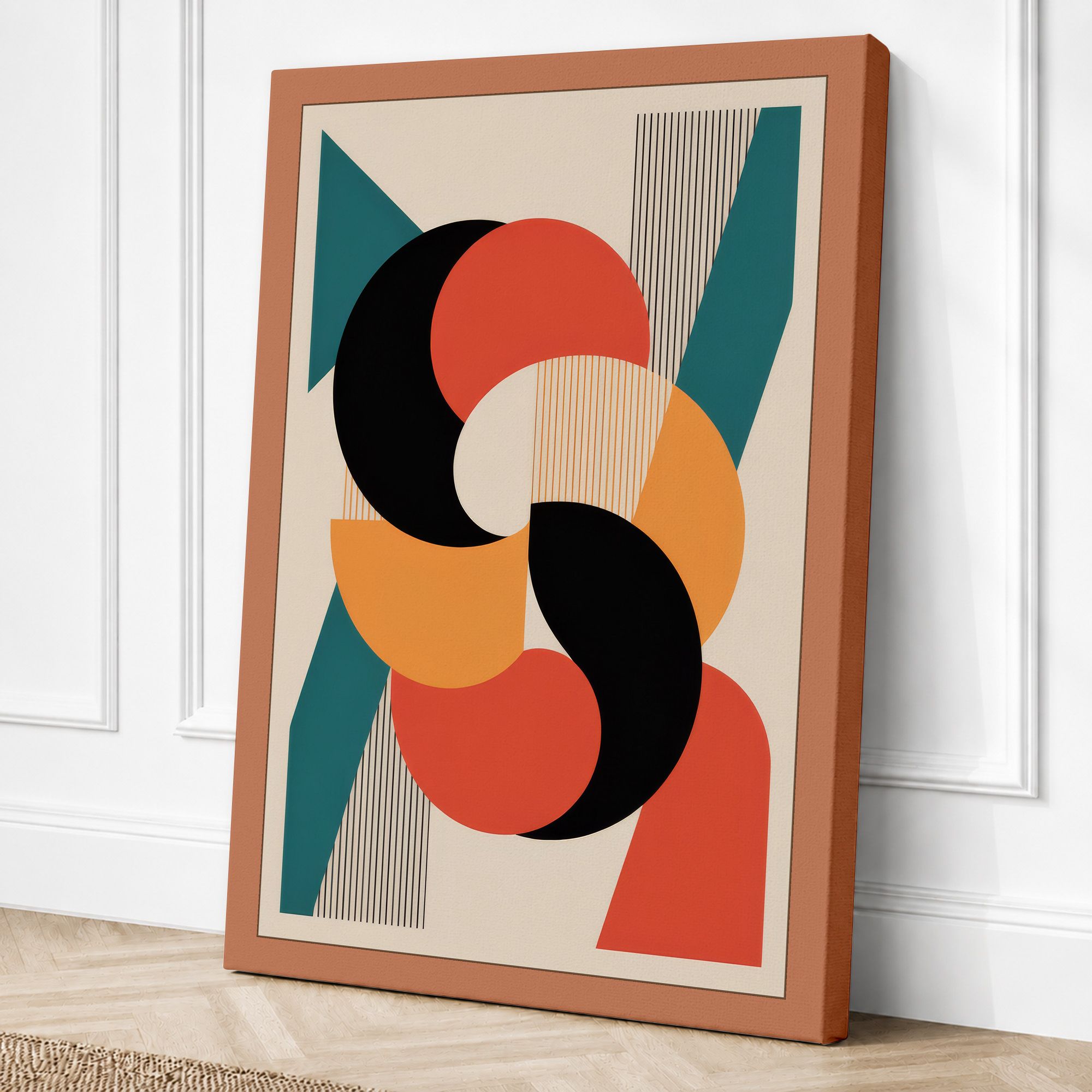 Terracotta border canvas
