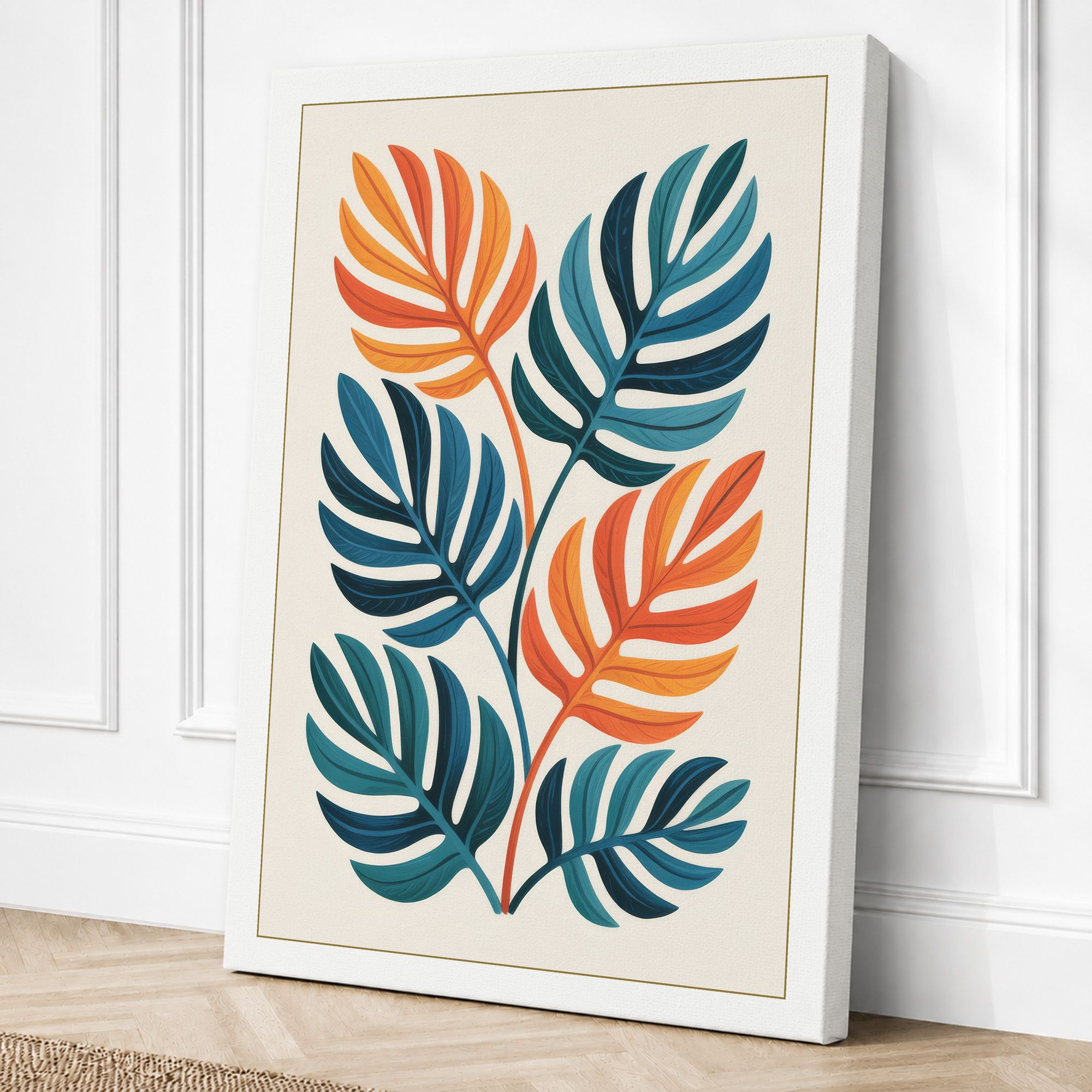 White border canvas