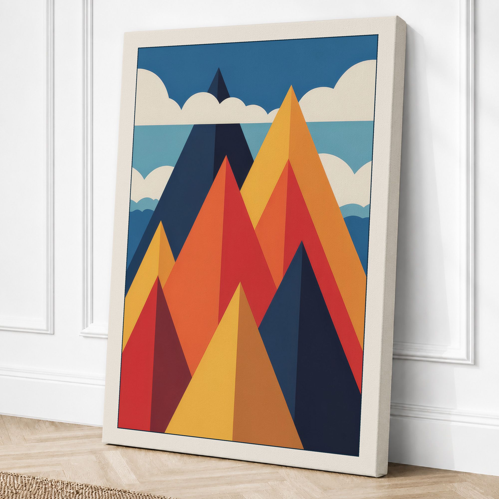 Cream border canvas