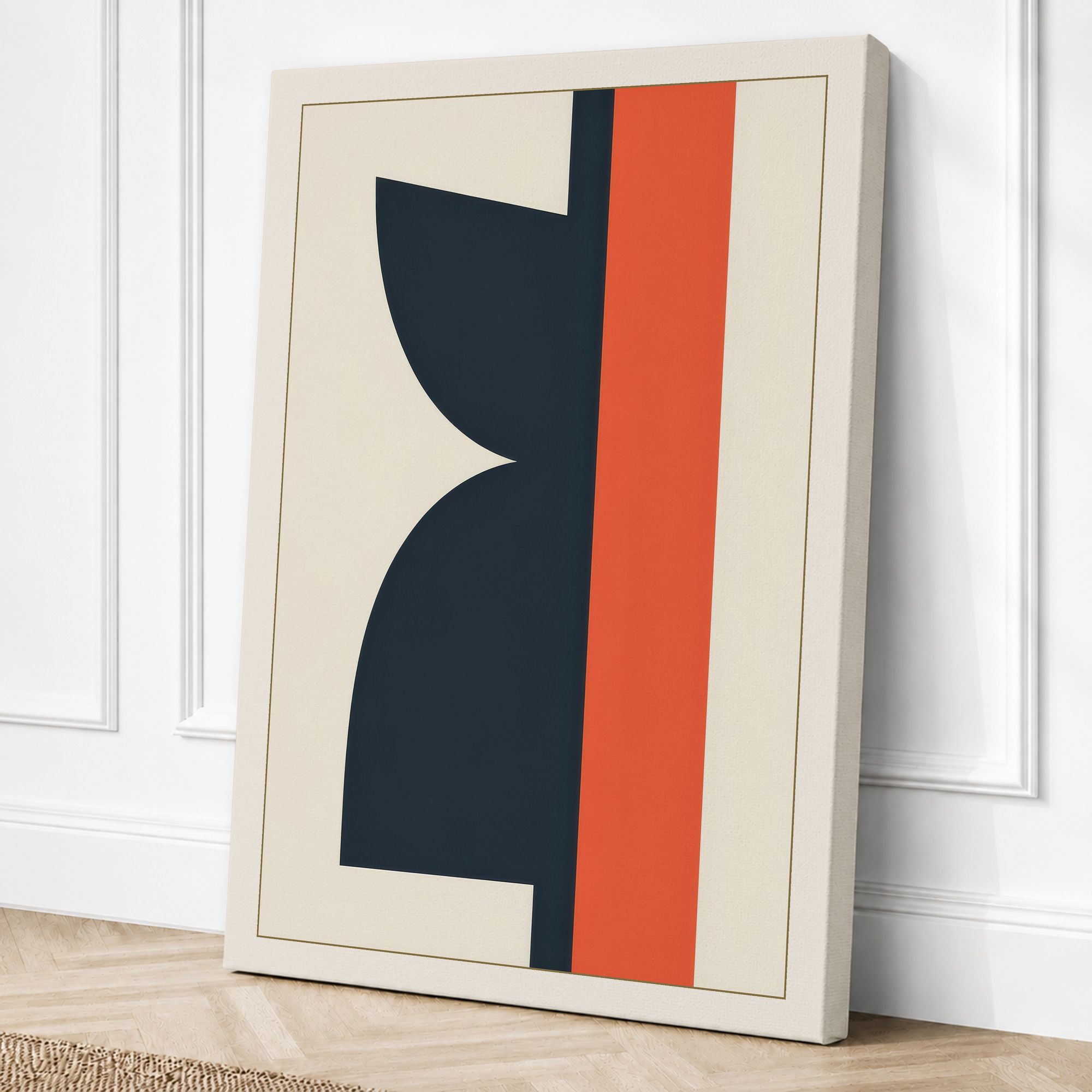 Cream border canvas