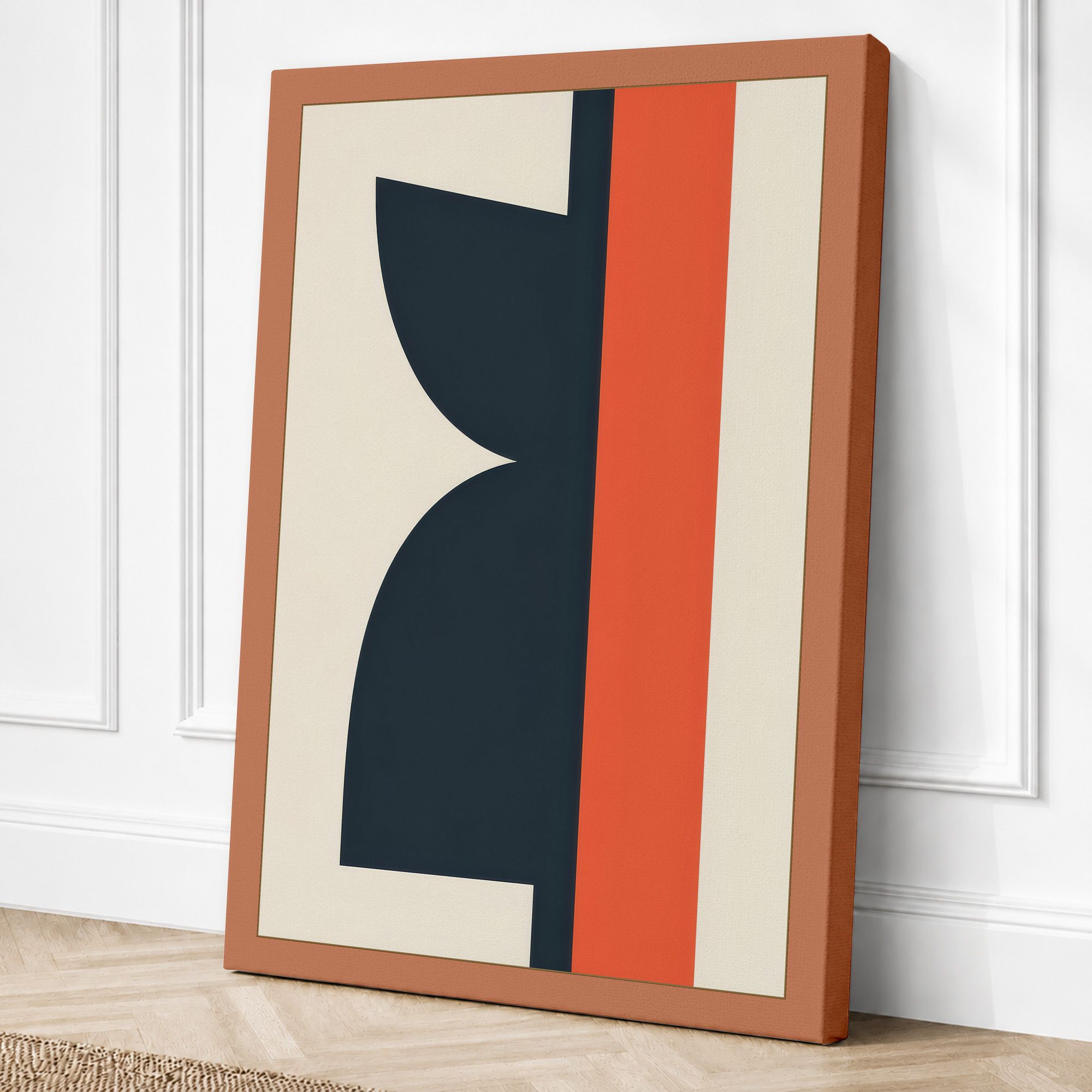 Terracotta border canvas