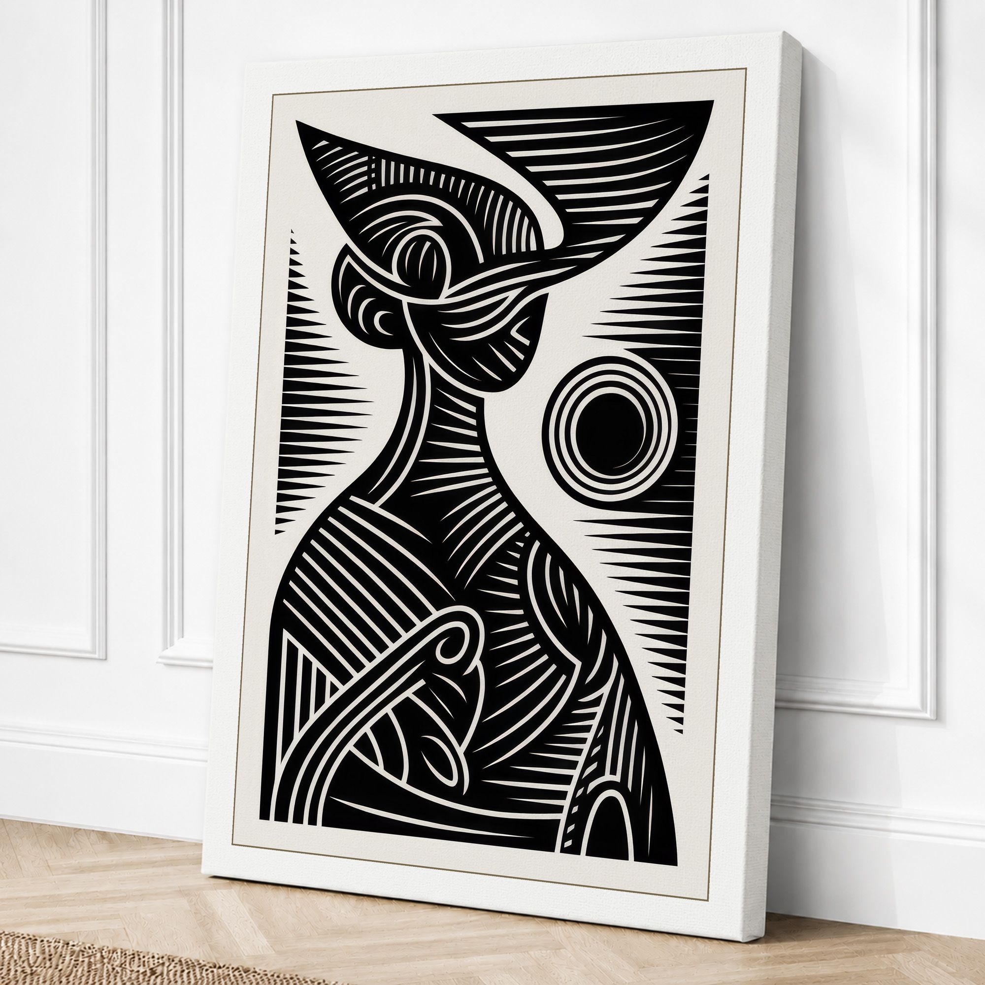 White border canvas