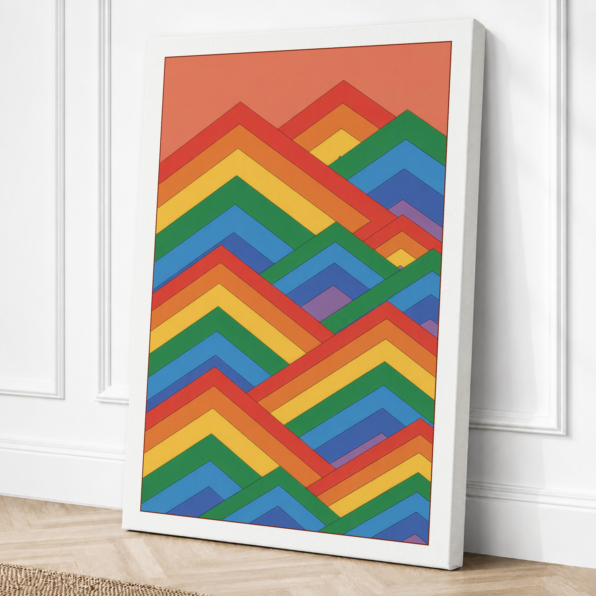 White border canvas