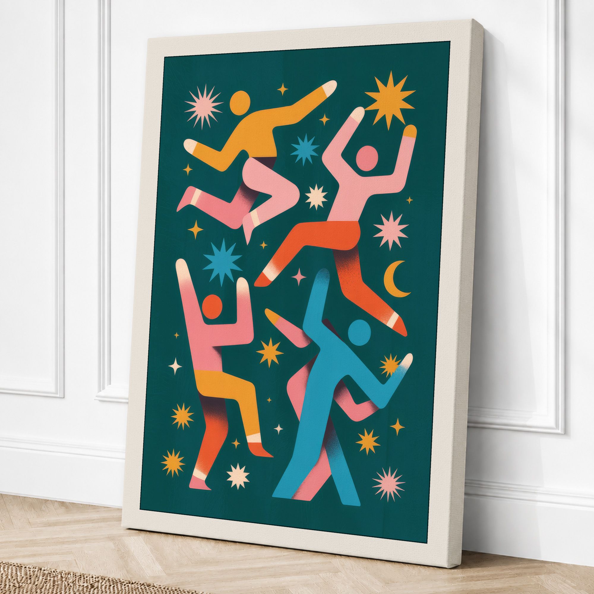 Cream border canvas