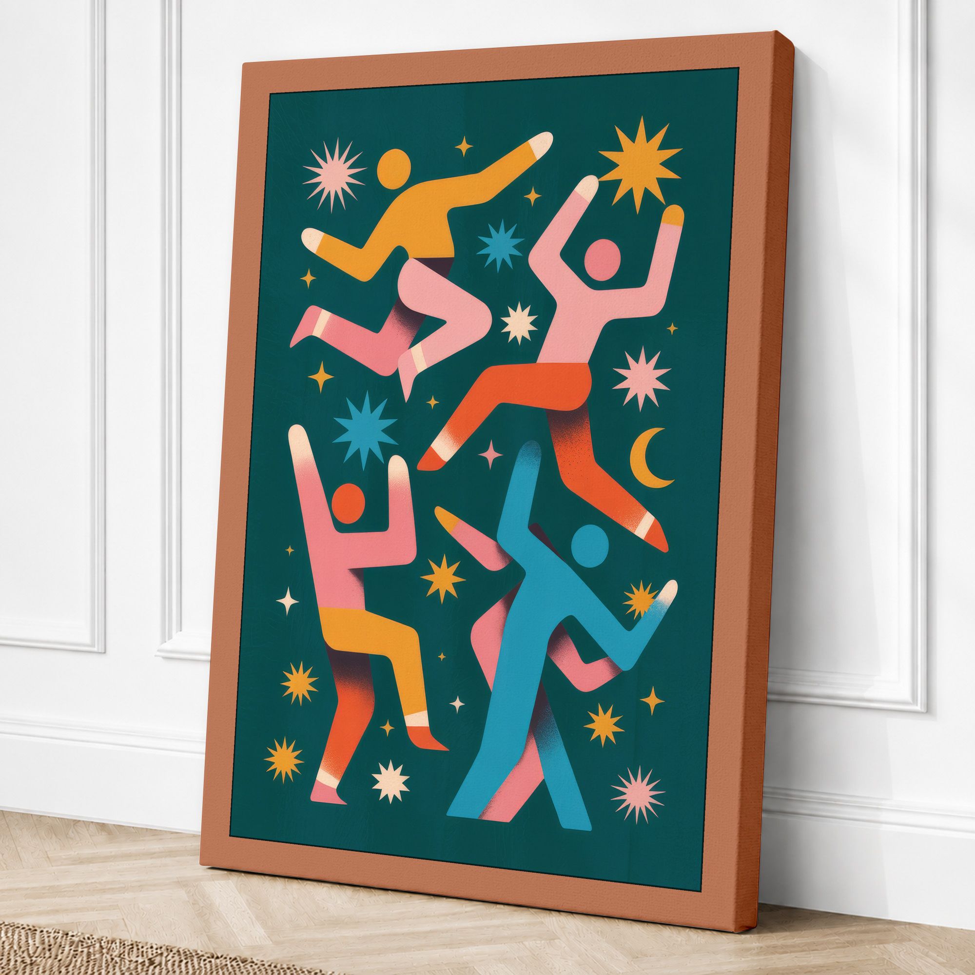 Terracotta border canvas