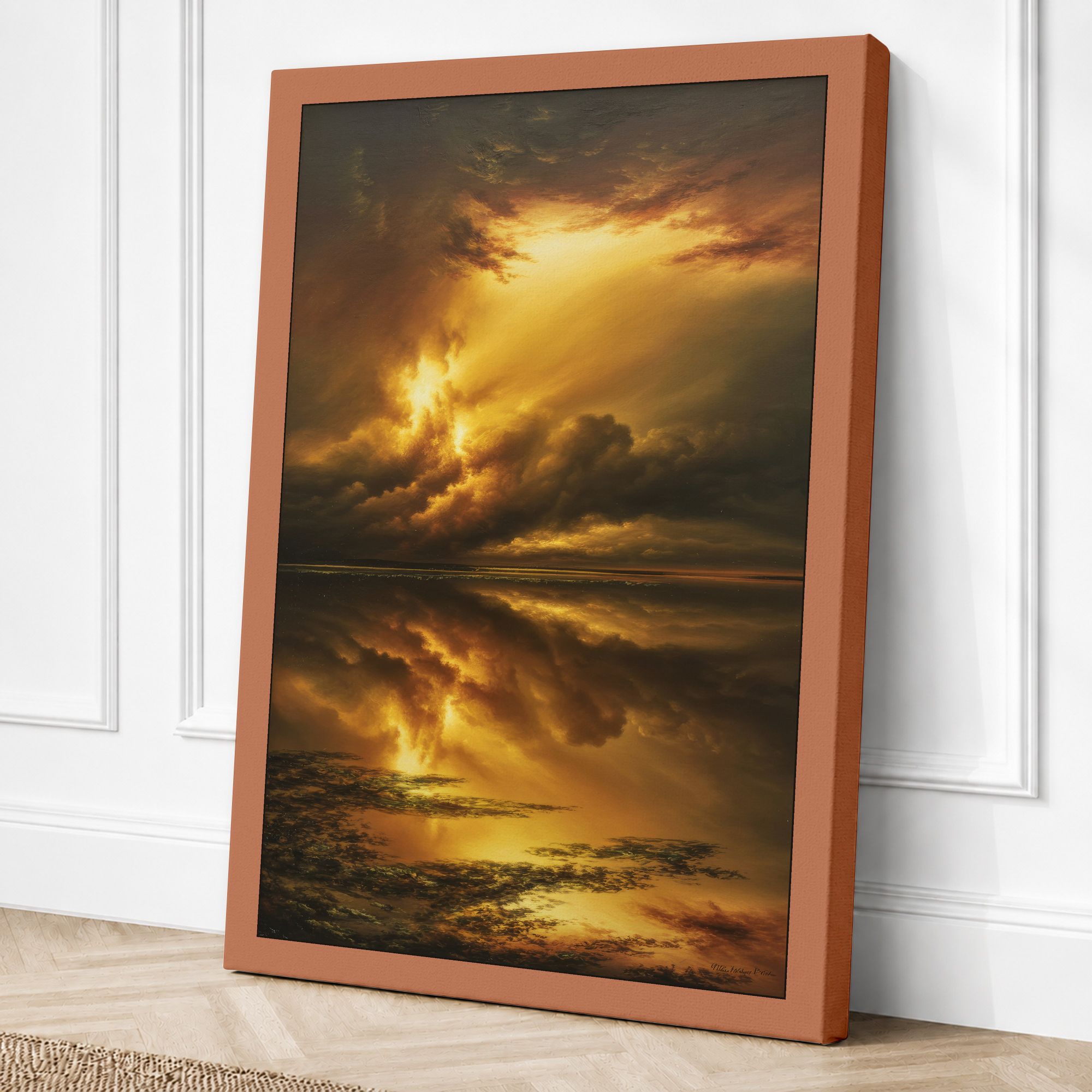 Terracotta border canvas