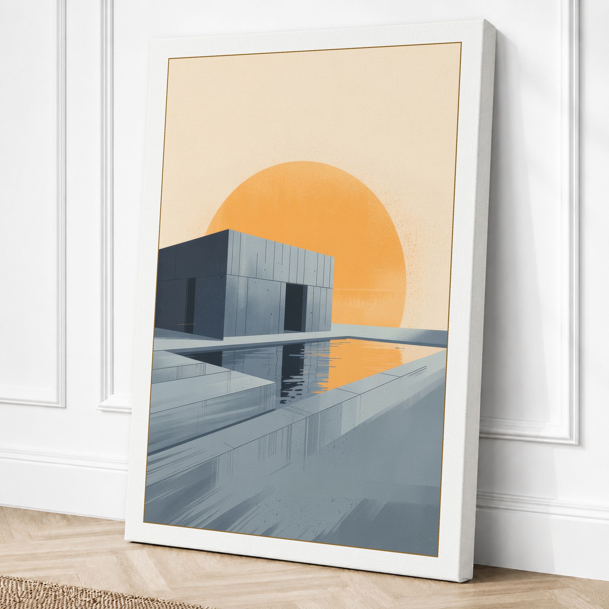 White border canvas