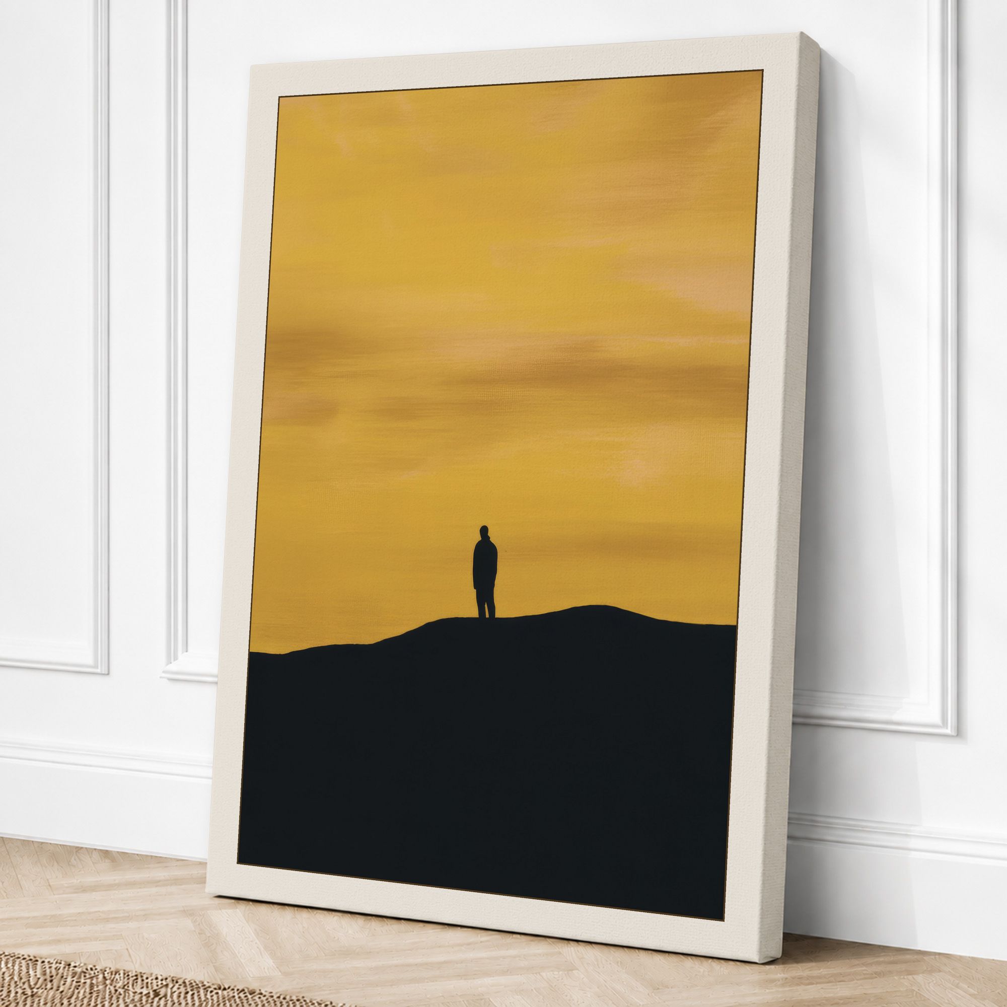 Cream border canvas