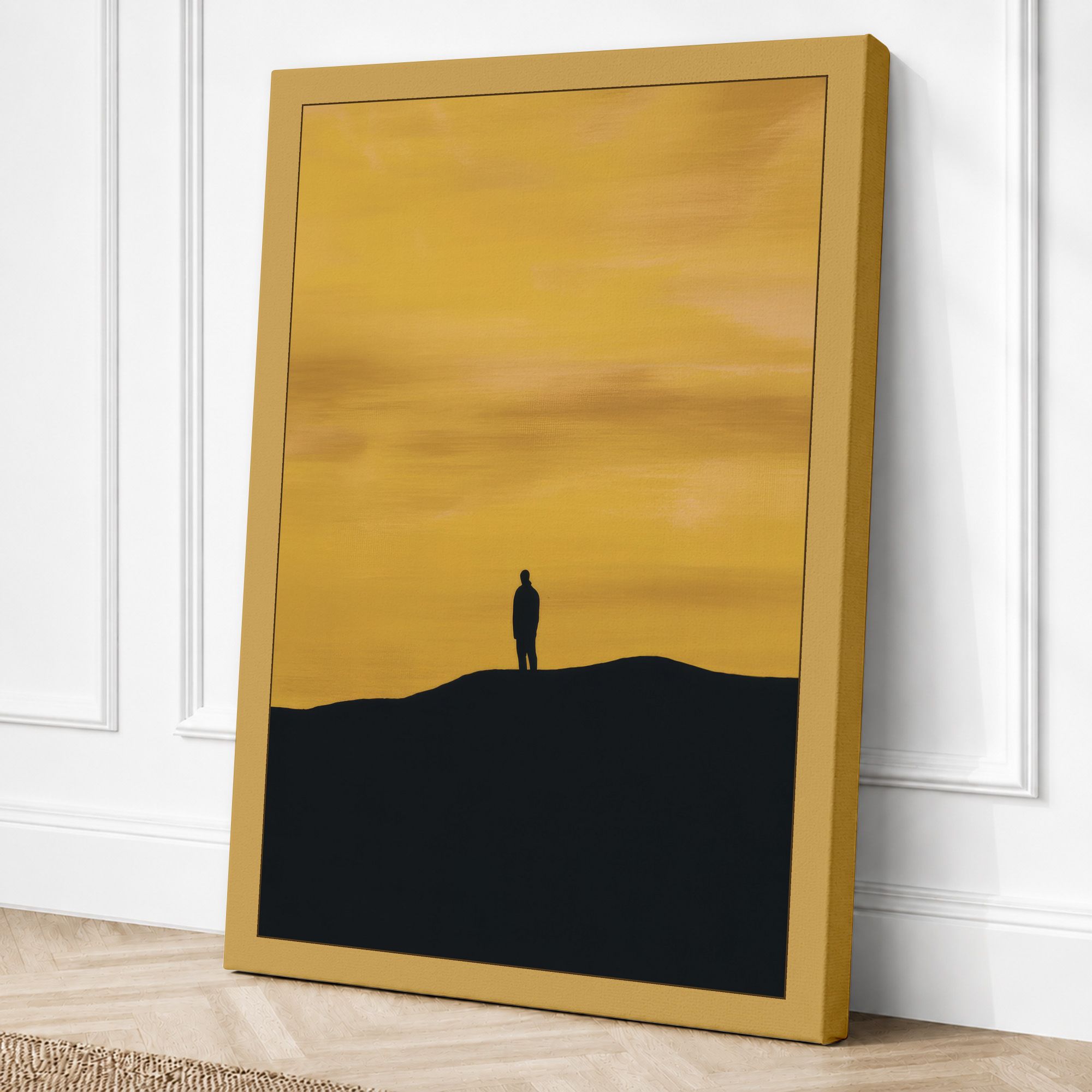 Ochre border canvas