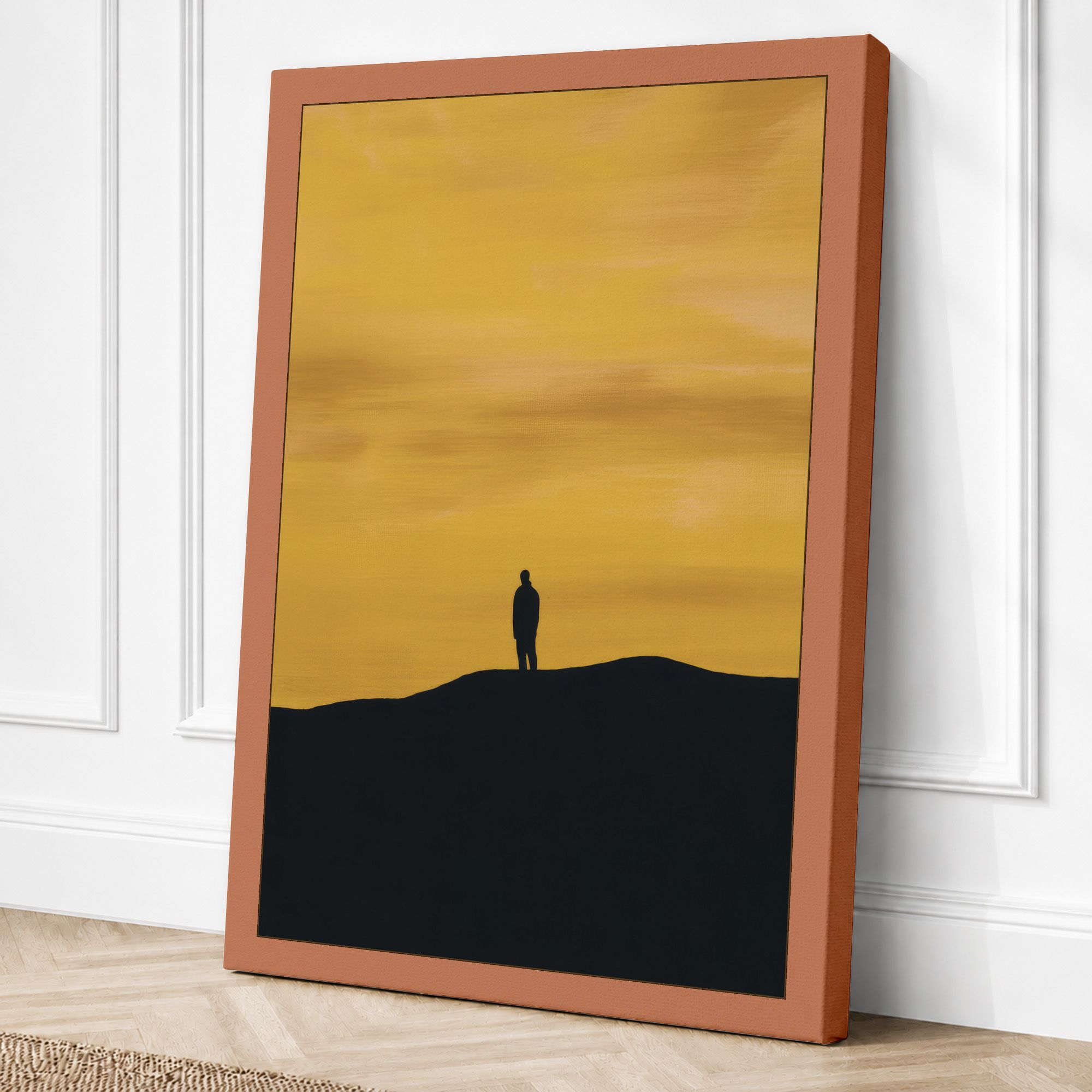 Terracotta border canvas