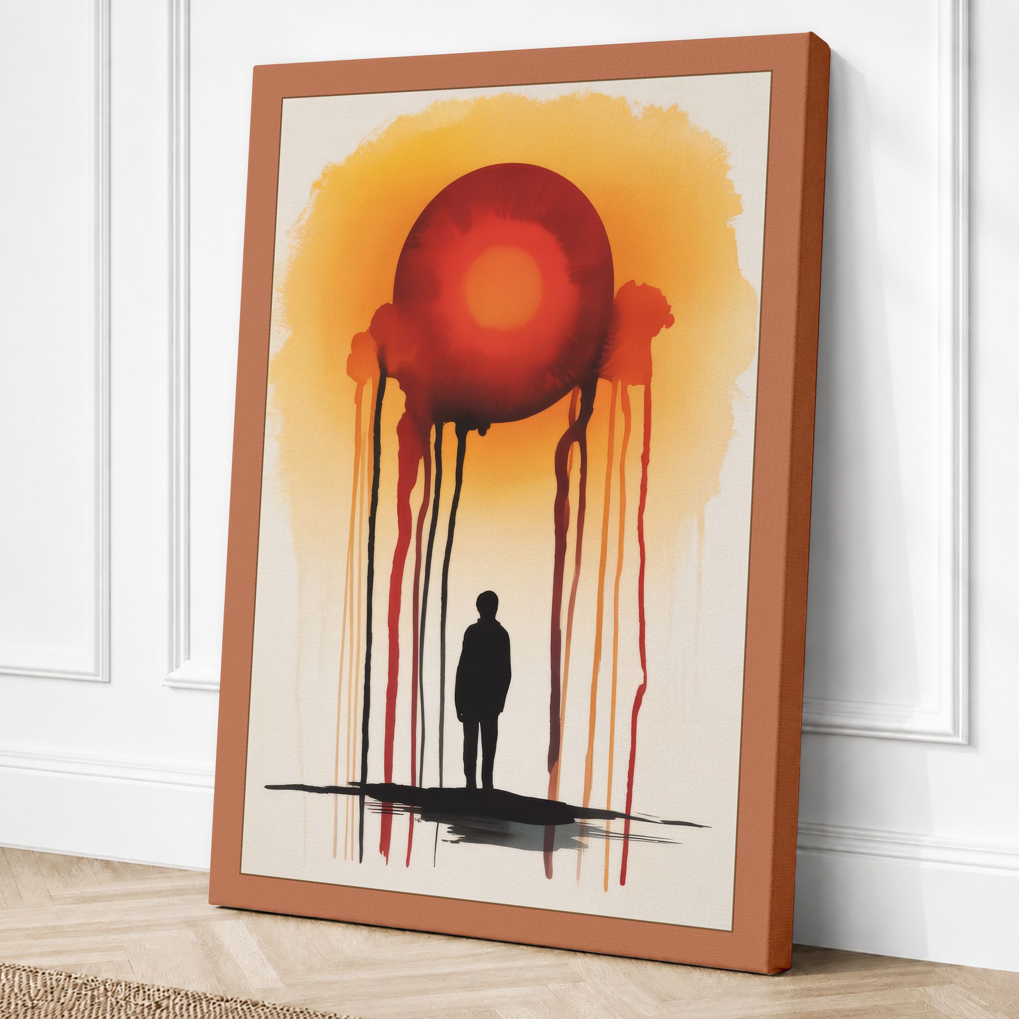 Terracotta border canvas