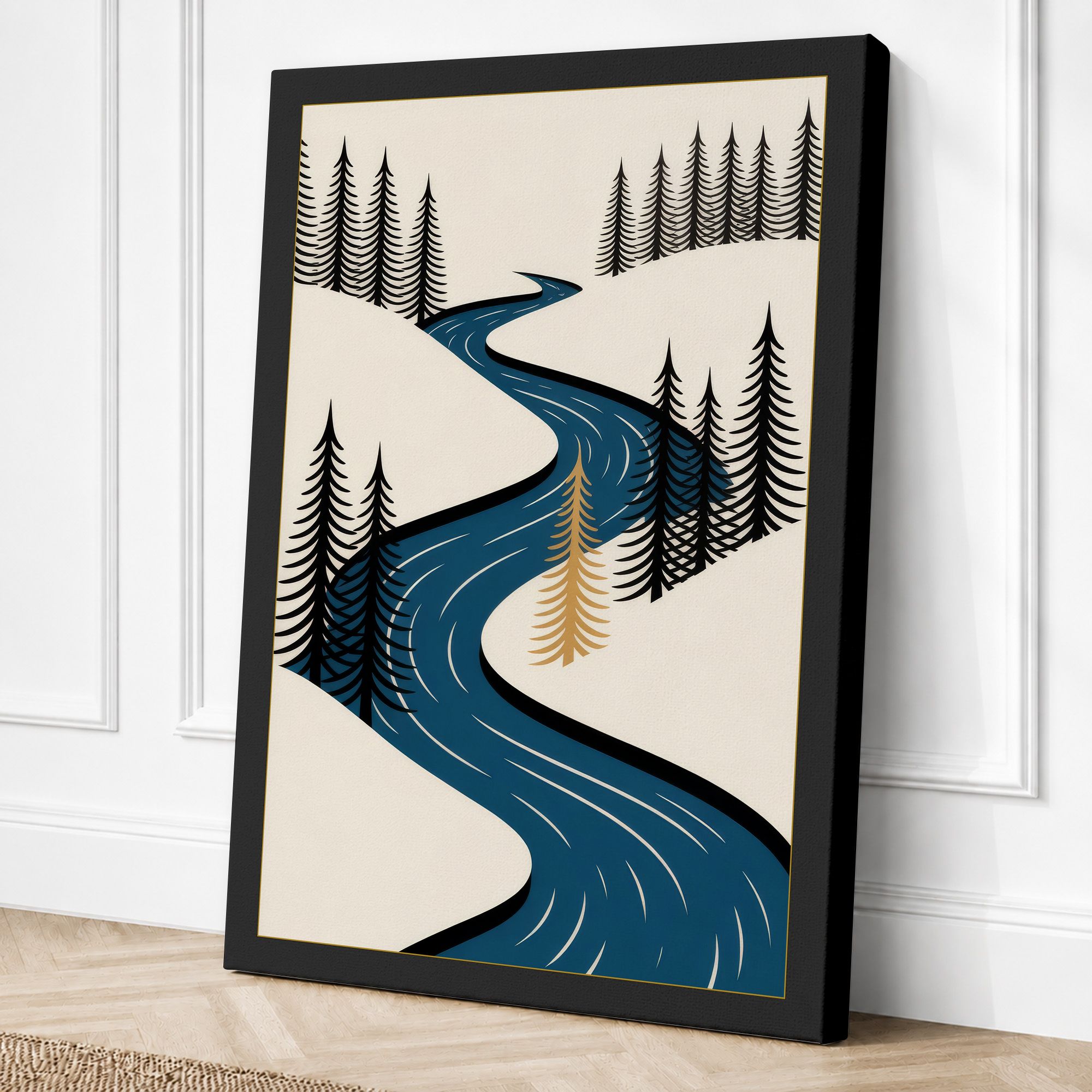 Black border canvas