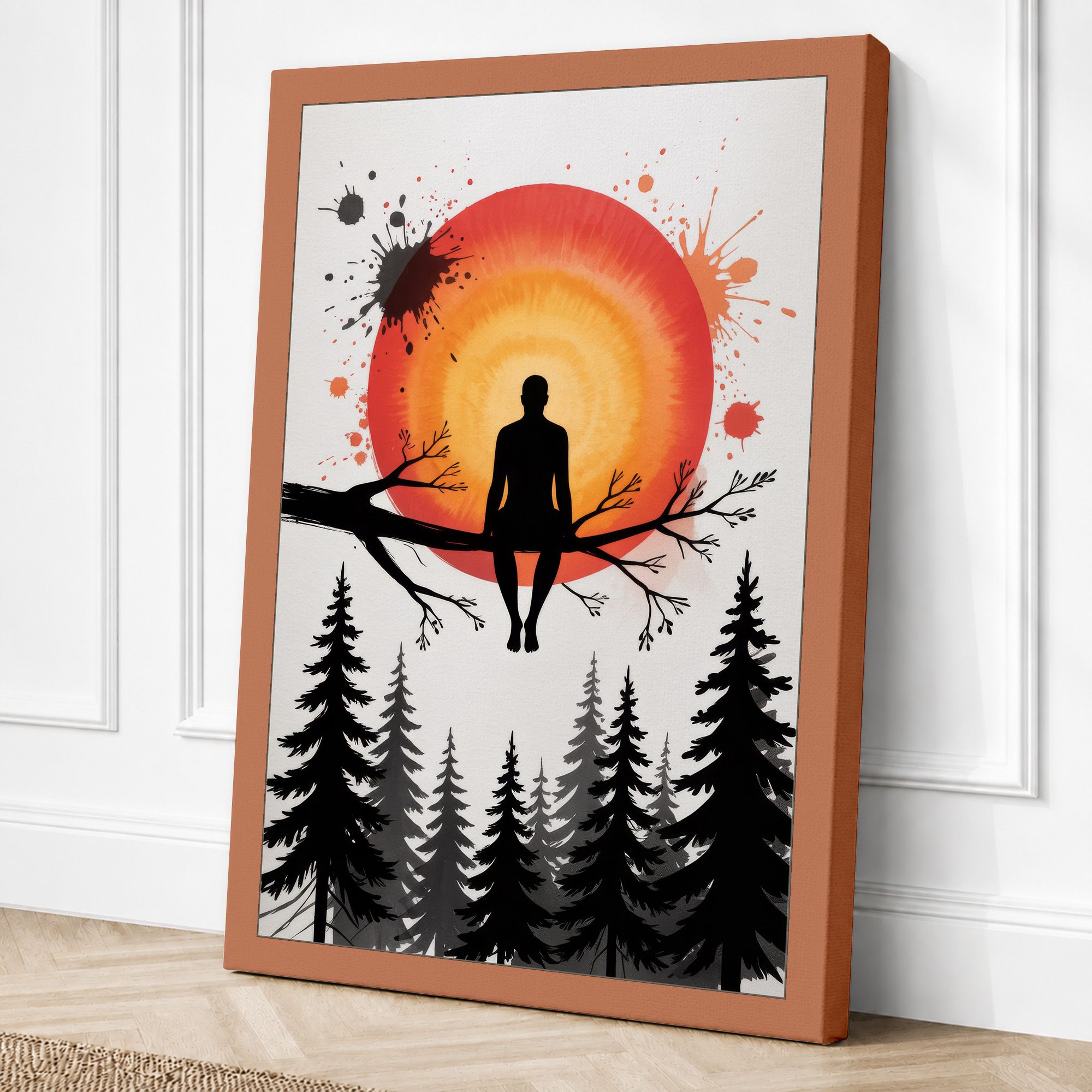 Terracotta border canvas