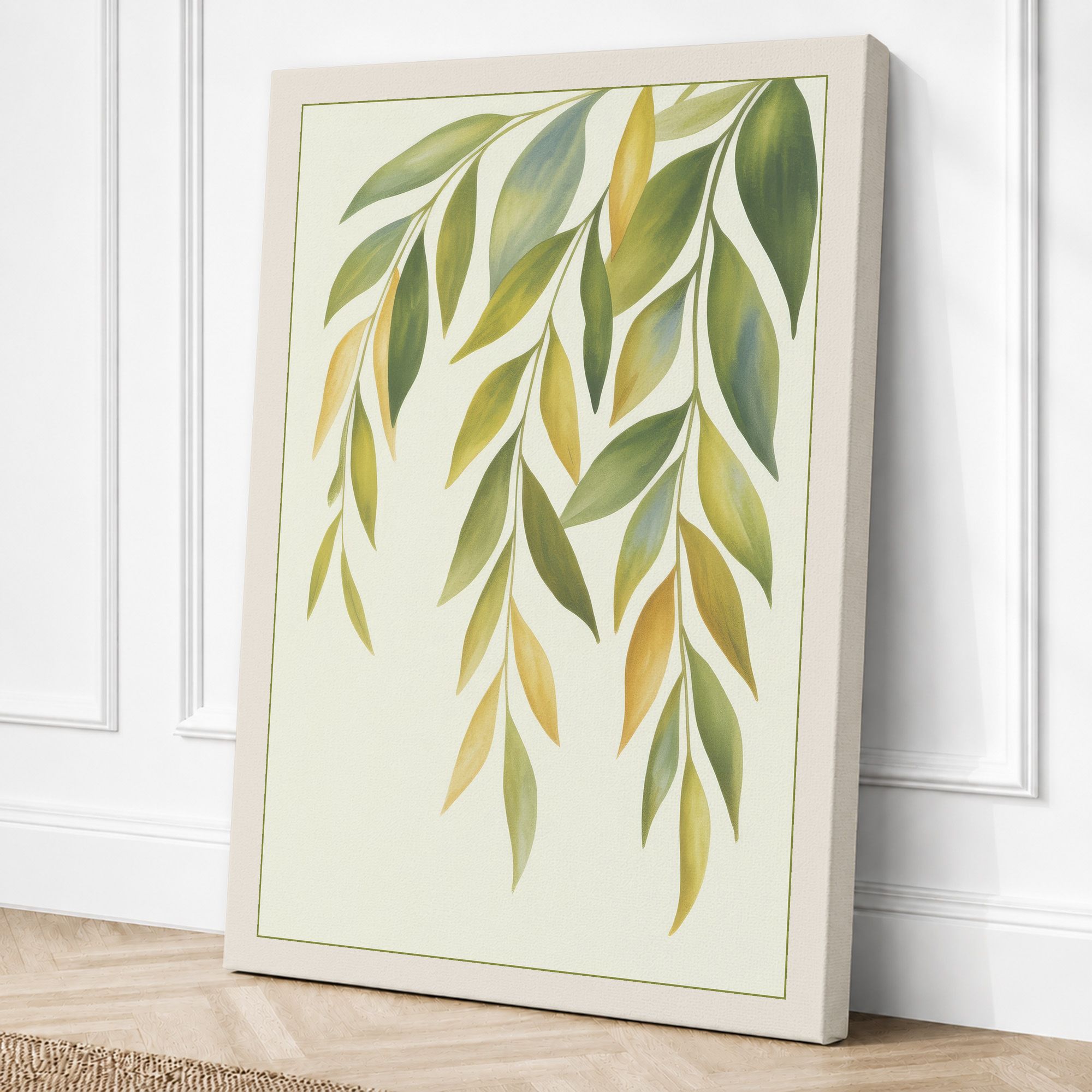 Cream border canvas