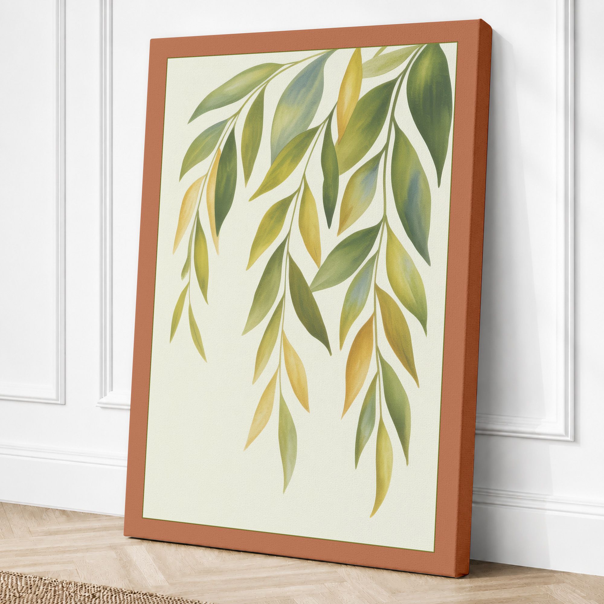 Terracotta border canvas