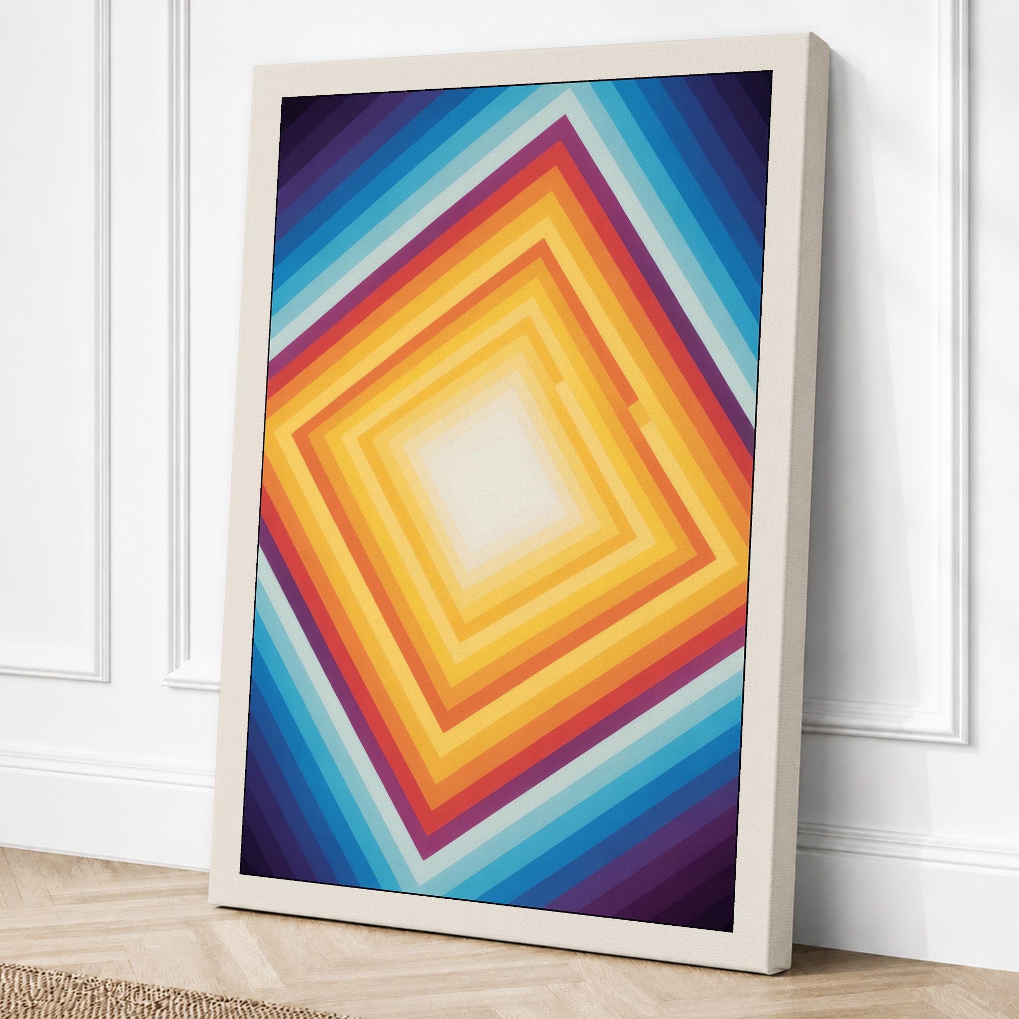 Cream border canvas