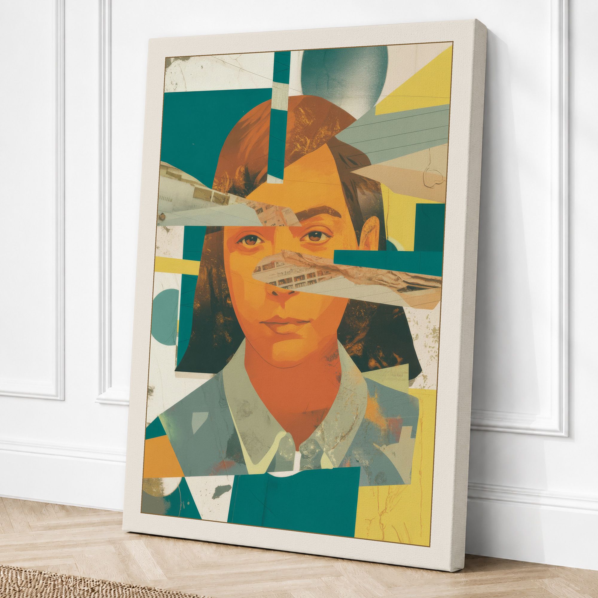 Cream border canvas