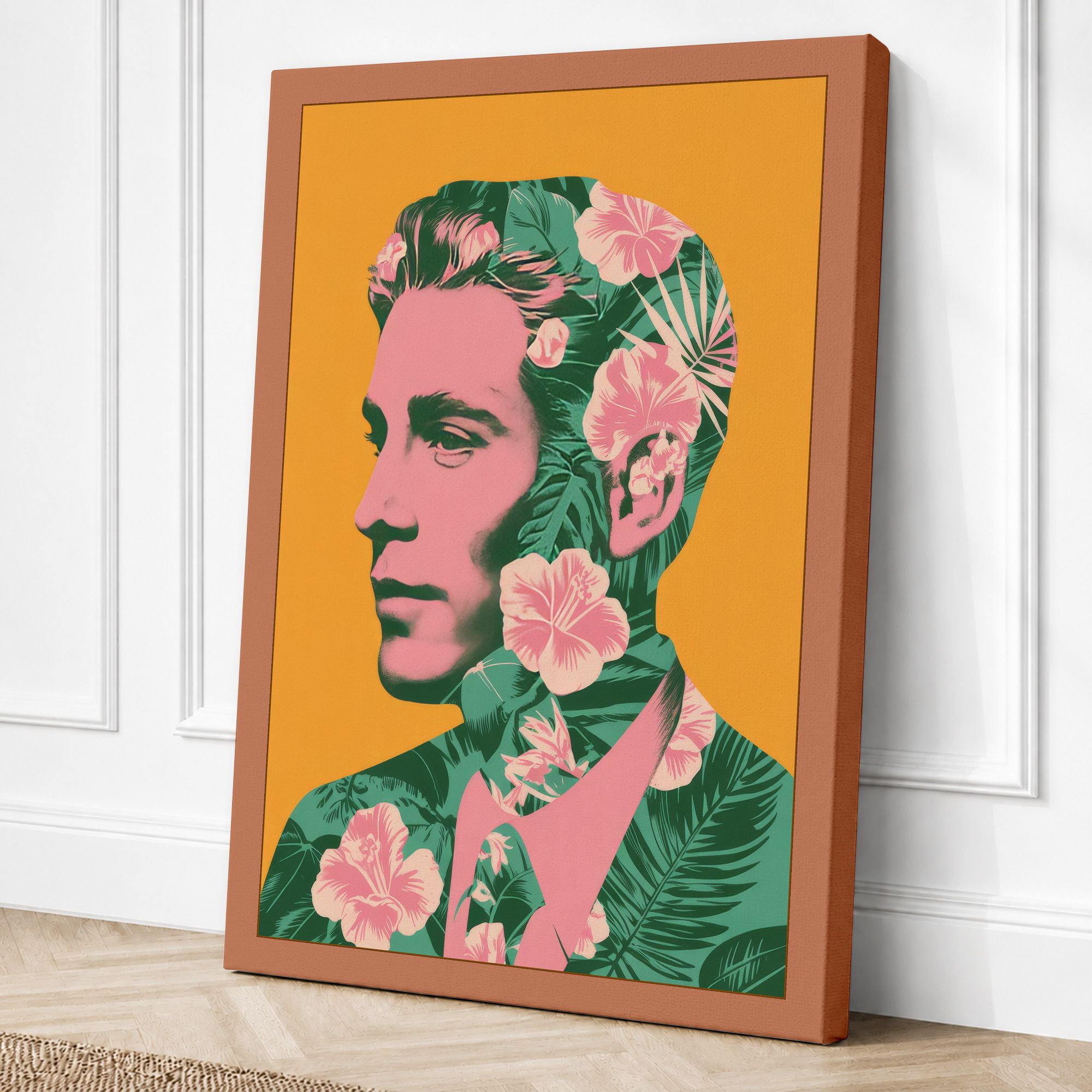 Terracotta border canvas