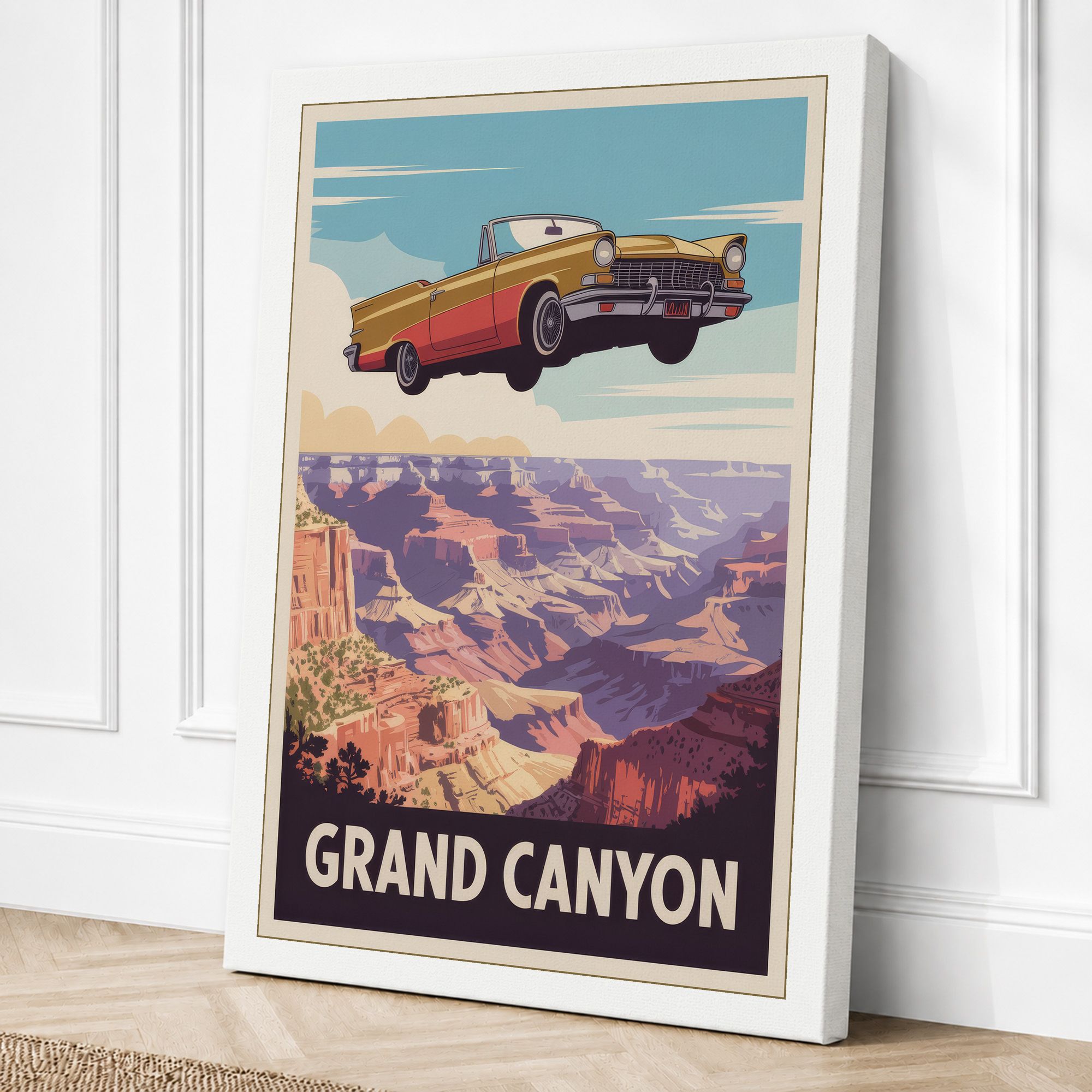 White border canvas