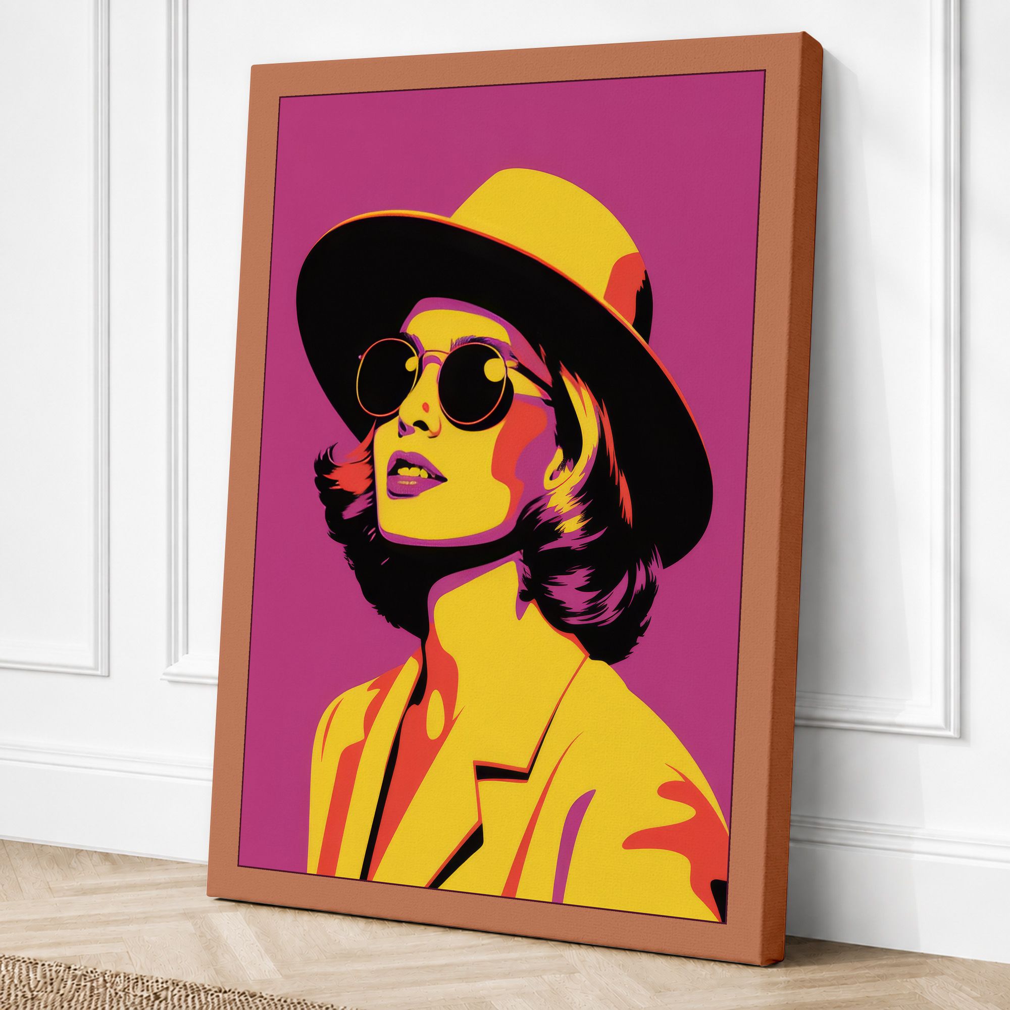 Terracotta border canvas