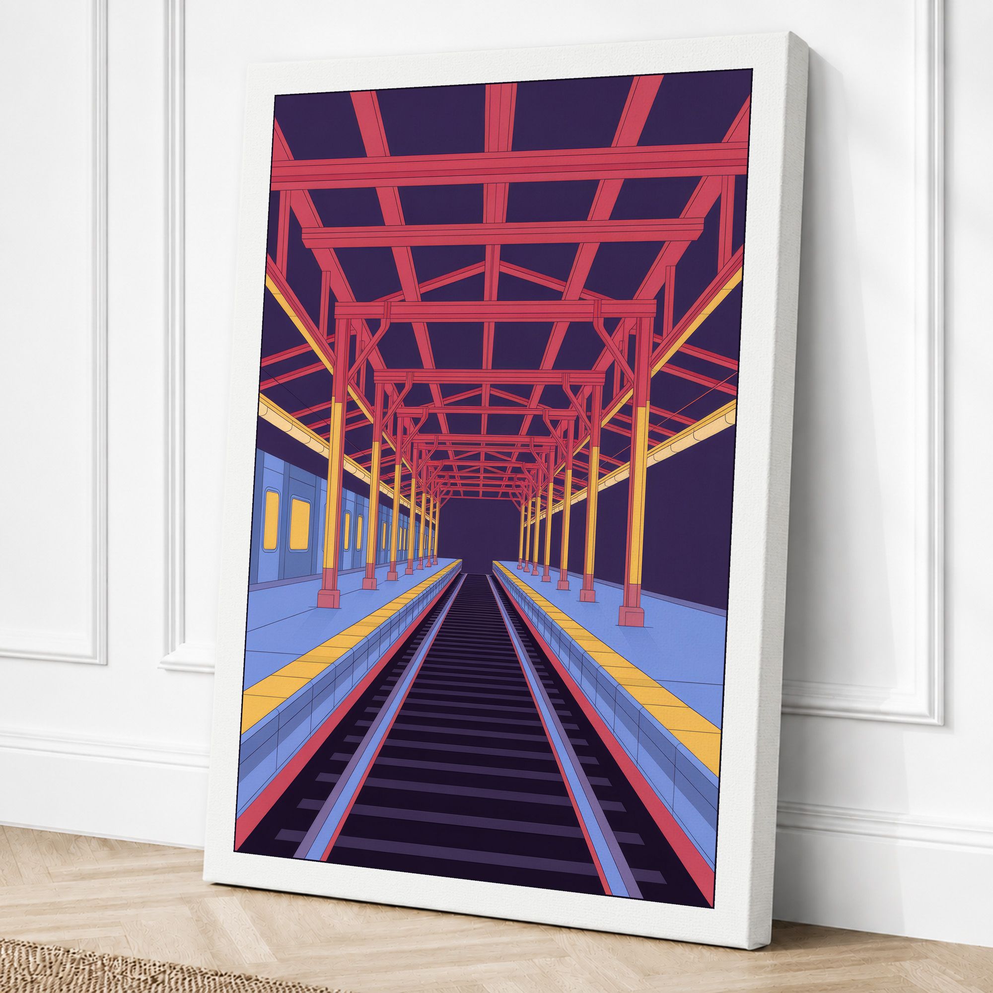 White border canvas