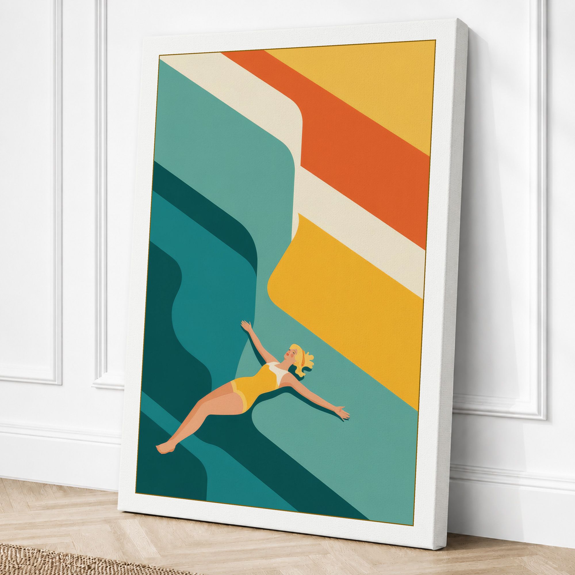 White border canvas