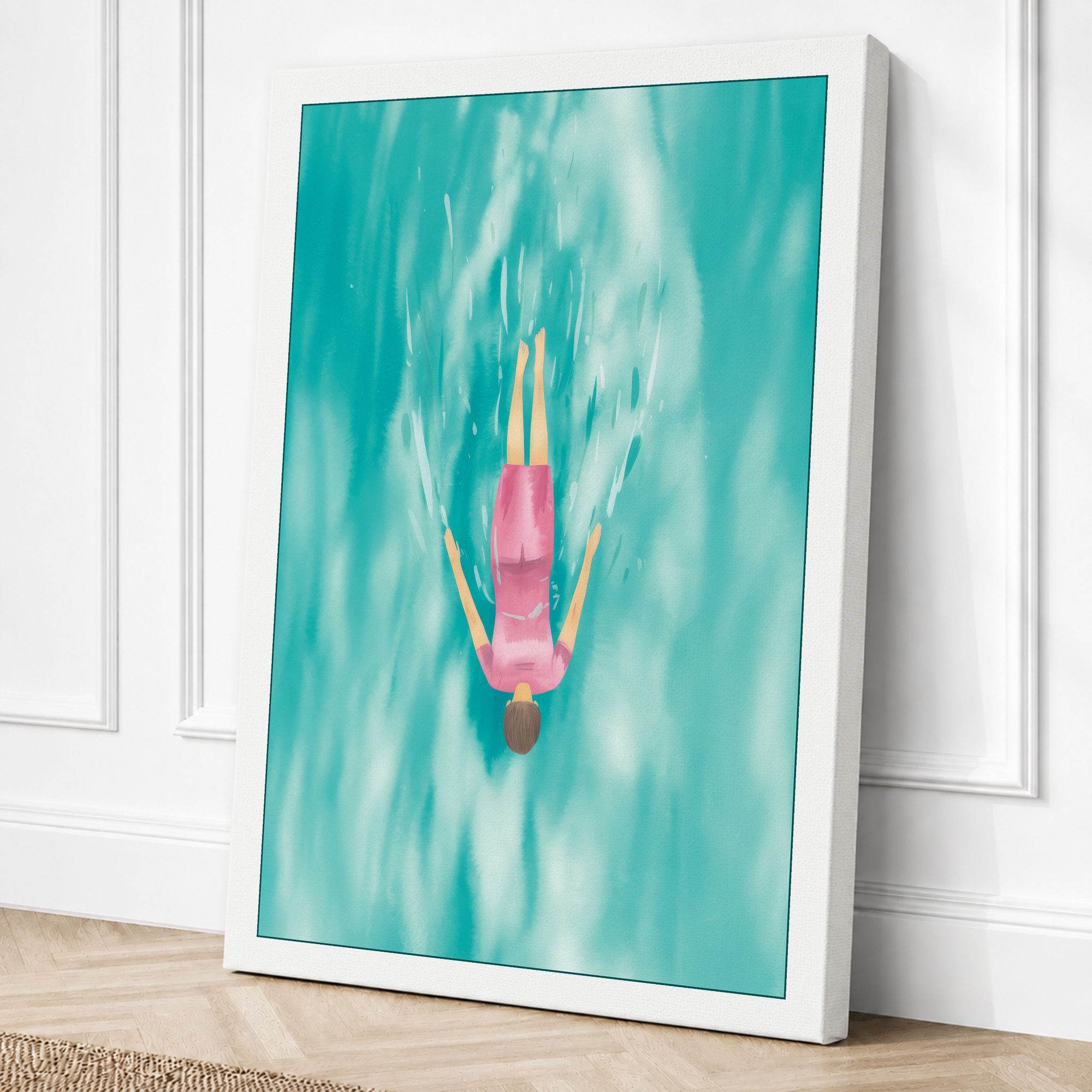 White border canvas