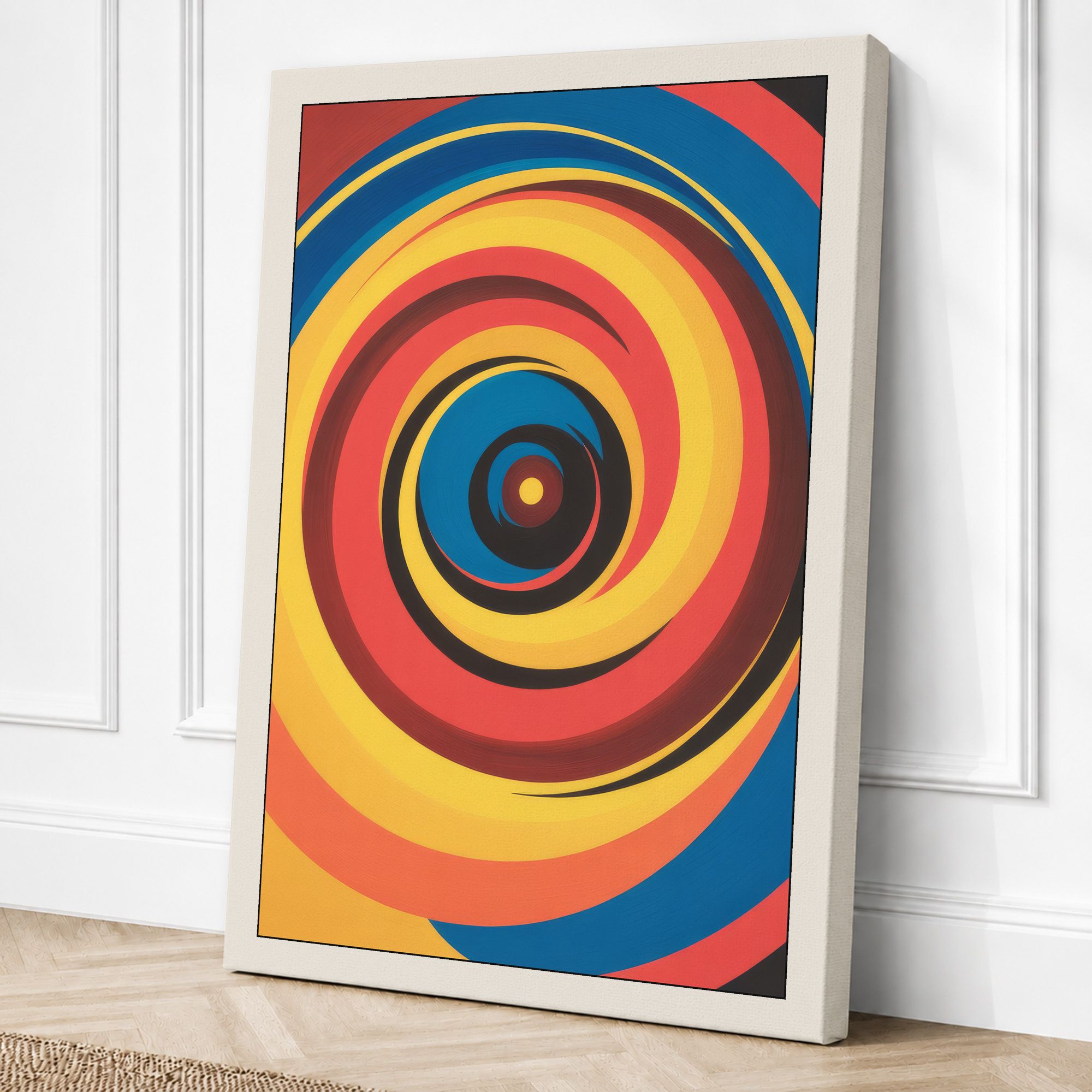 Cream border canvas