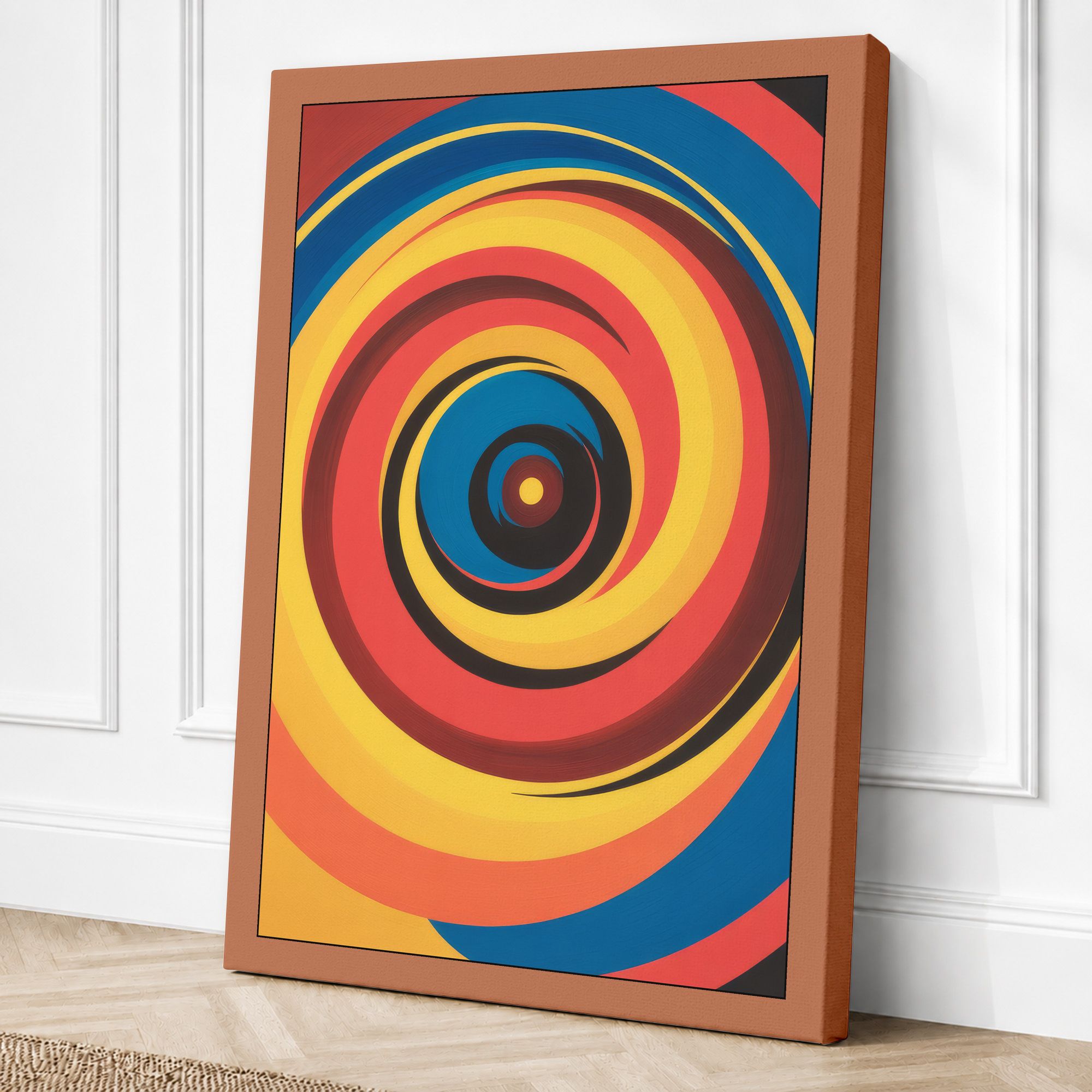 Terracotta border canvas