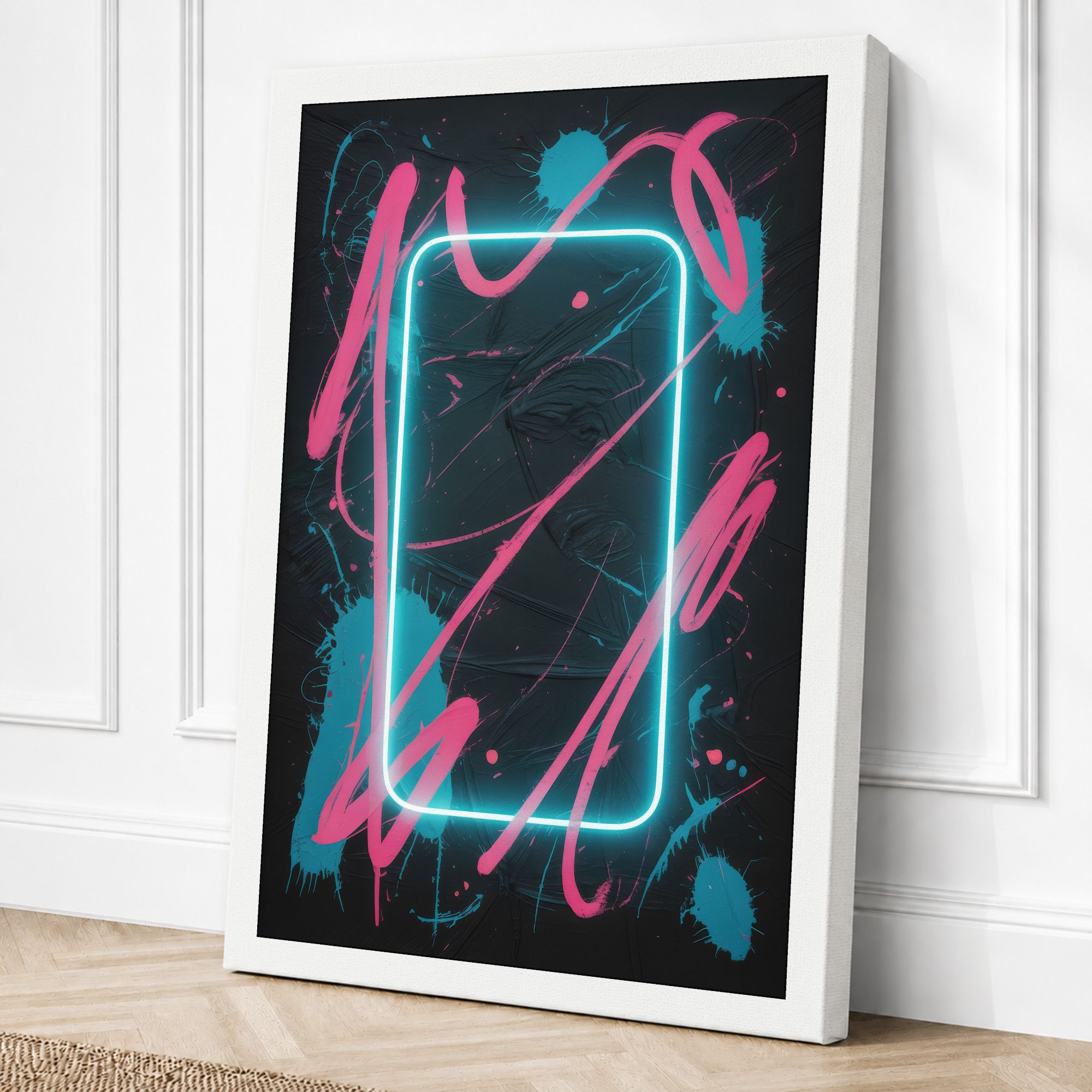 White border canvas